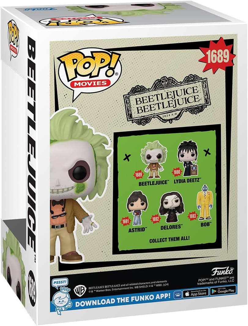 Funko Pop! Movies: Beetlejuice Beetlejuice - Beetlejuice w/ Chase Variant Vinyl Figure 6