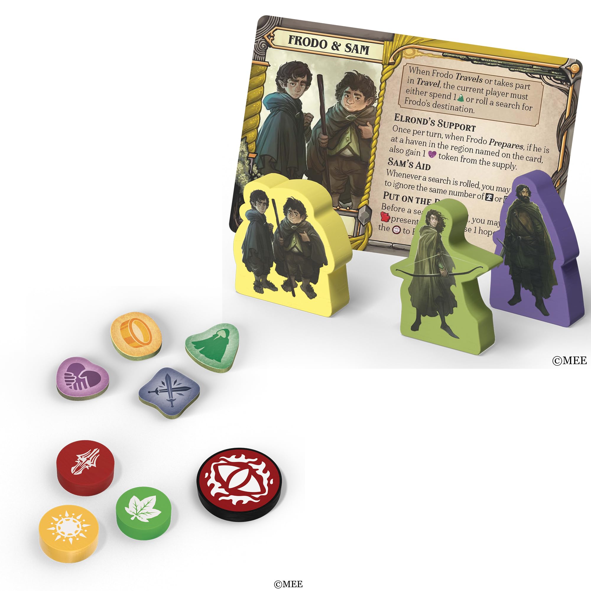 Asmodee The Lord of The Rings: Fate of The Fellowship Cooperative Board Game | 1-5 Players | Age 14+