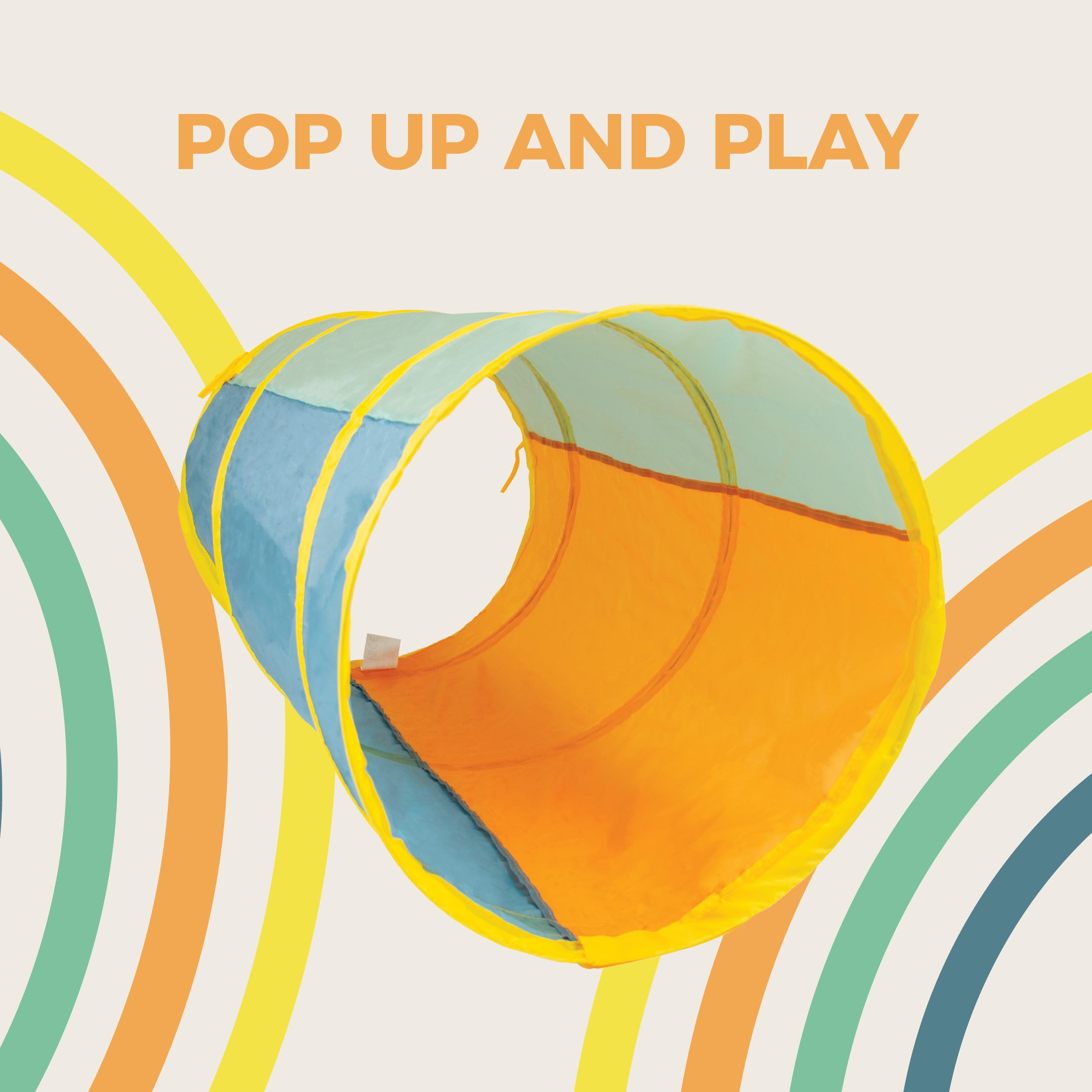 Mookie Activo Pop Up Tunnel - Instant Setup Indoor/Outdoor Play for Toddlers 12+ Months 4