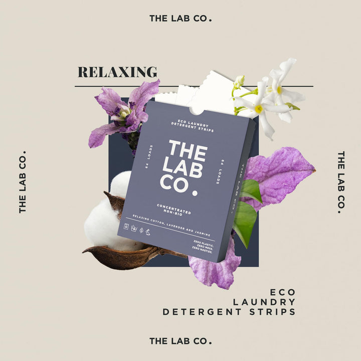 The Lab Co. - Laundry Detergent Strips (64 Loads, Cotton Lavender Jasmine)