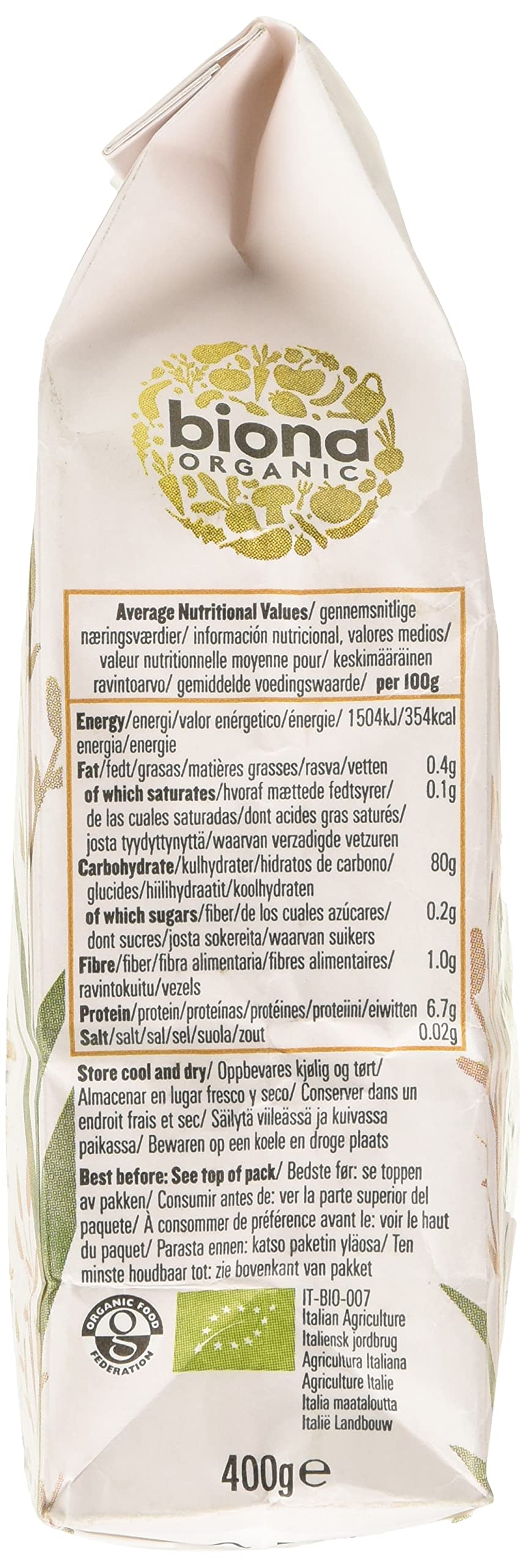 Biona Organic Sushi Rice - Short Grain White Rice for Japanese Style Sticky Dishes | 400g 2