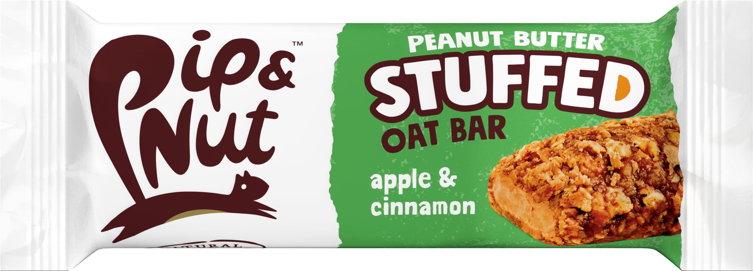 Pip & Nut Peanut Butter Stuffed Oat Bar Apple & Cinnamon | 15 Count (48g Each) 2