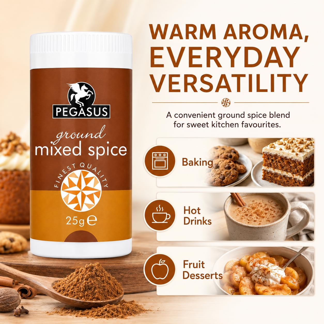 Pegasus Mixed Spice - Aromatic Indian Seasoning Blend | 25g