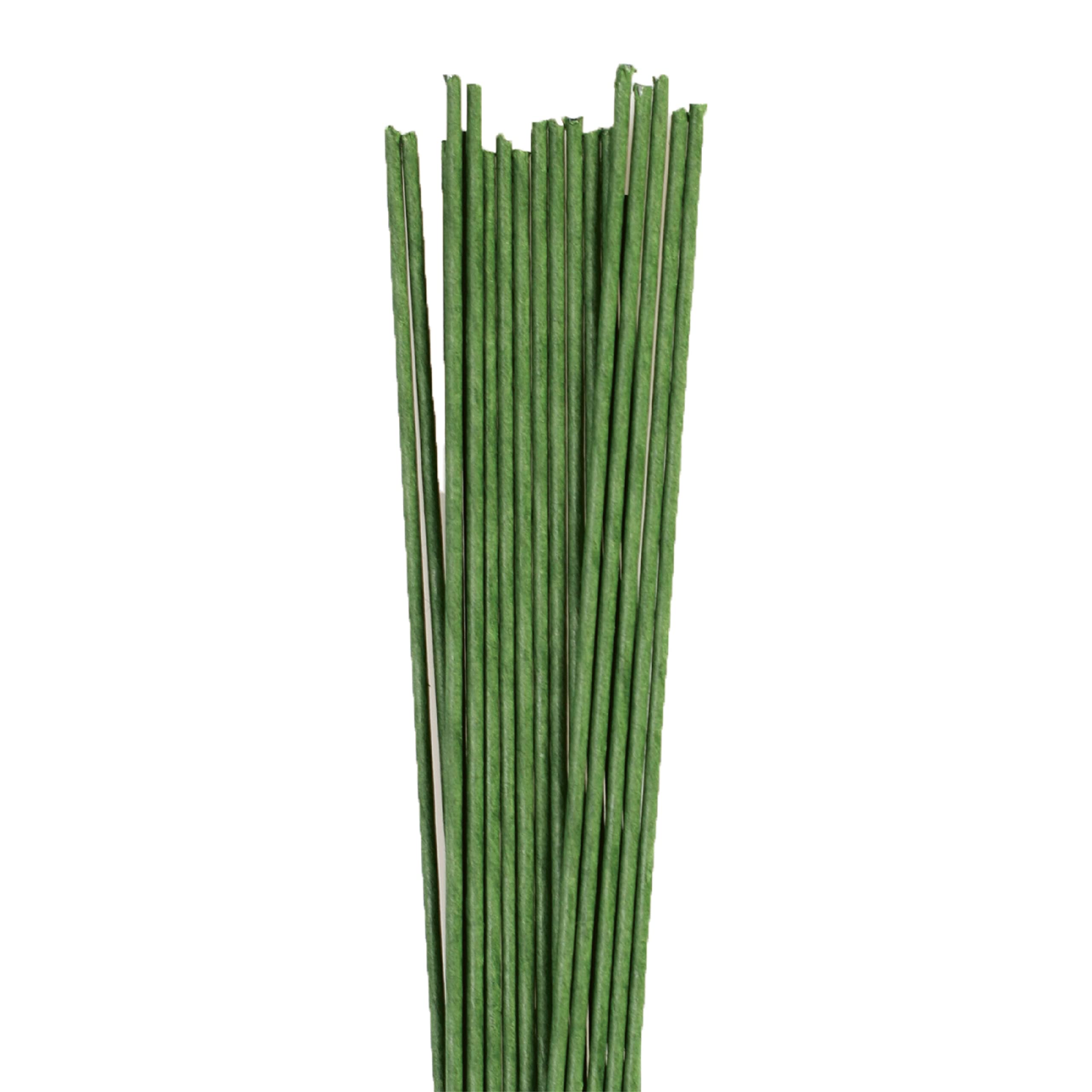 Culpitt 18 Gauge Dark Green Paper Covered Florist Wires - 36 cm, 20 Pack