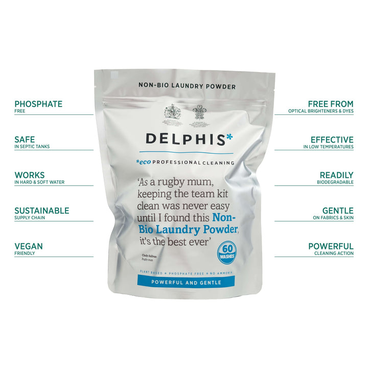 Delphis Eco - Non-Bio Washing Powder with Free Collectors Tin | 60 Washes