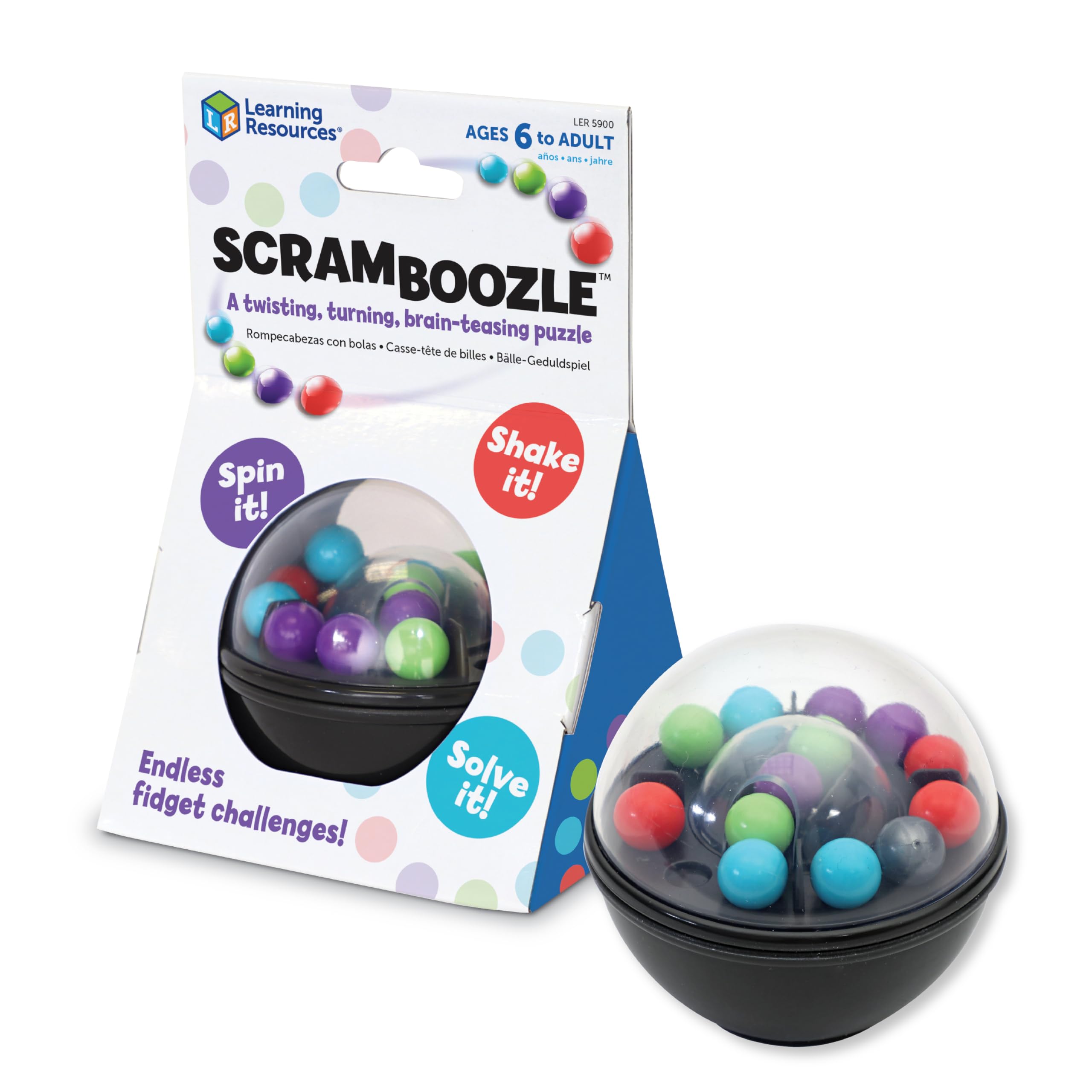 Learning Resources Scramboozle Puzzle Ball - Critical Thinking Skills | Ages 6+ 1