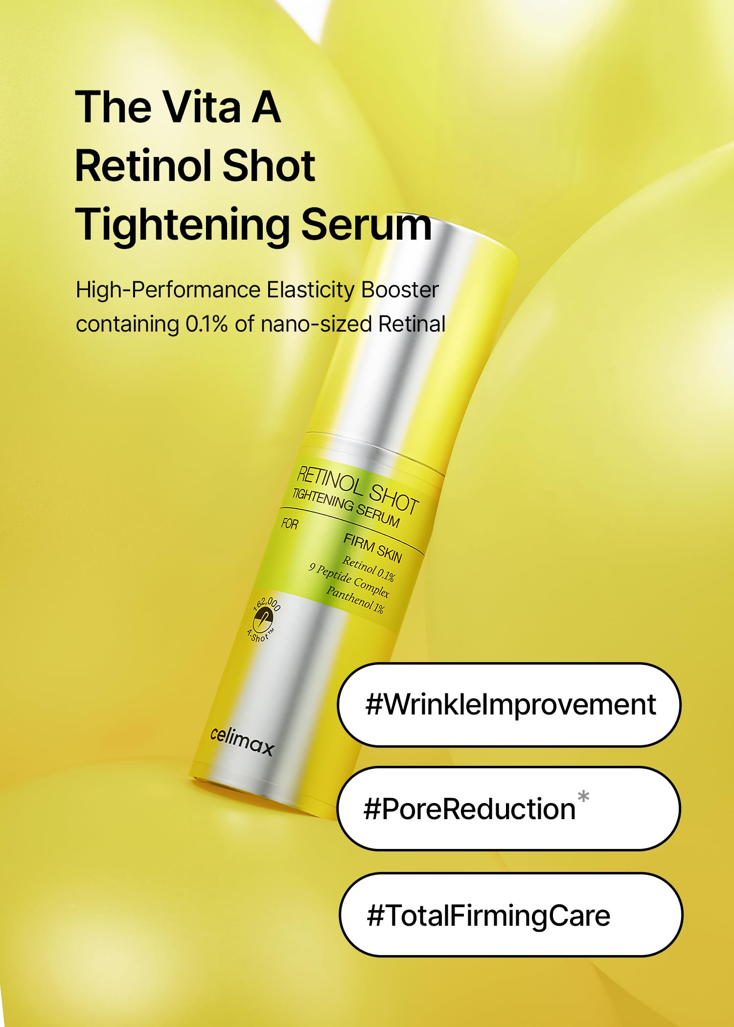 celimax The Vita A Retinol Shot Serum - Anti Wrinkle, Improves Elasticity & Pores | 29.87 ml 2