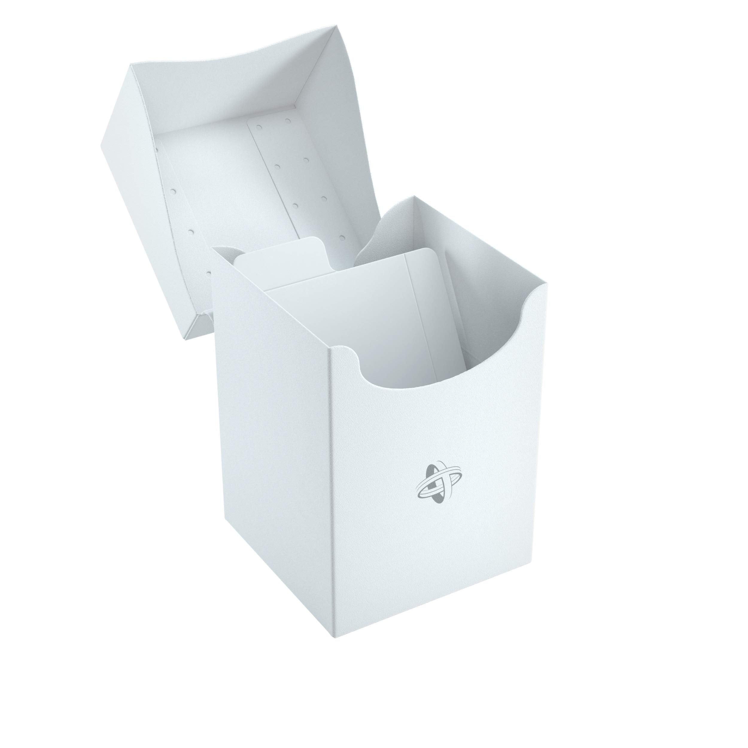 Gamegenic 100-Card Deck Holder for Trading Card Games - White | Cobra Neck Technology | Self-Locking Lid 2