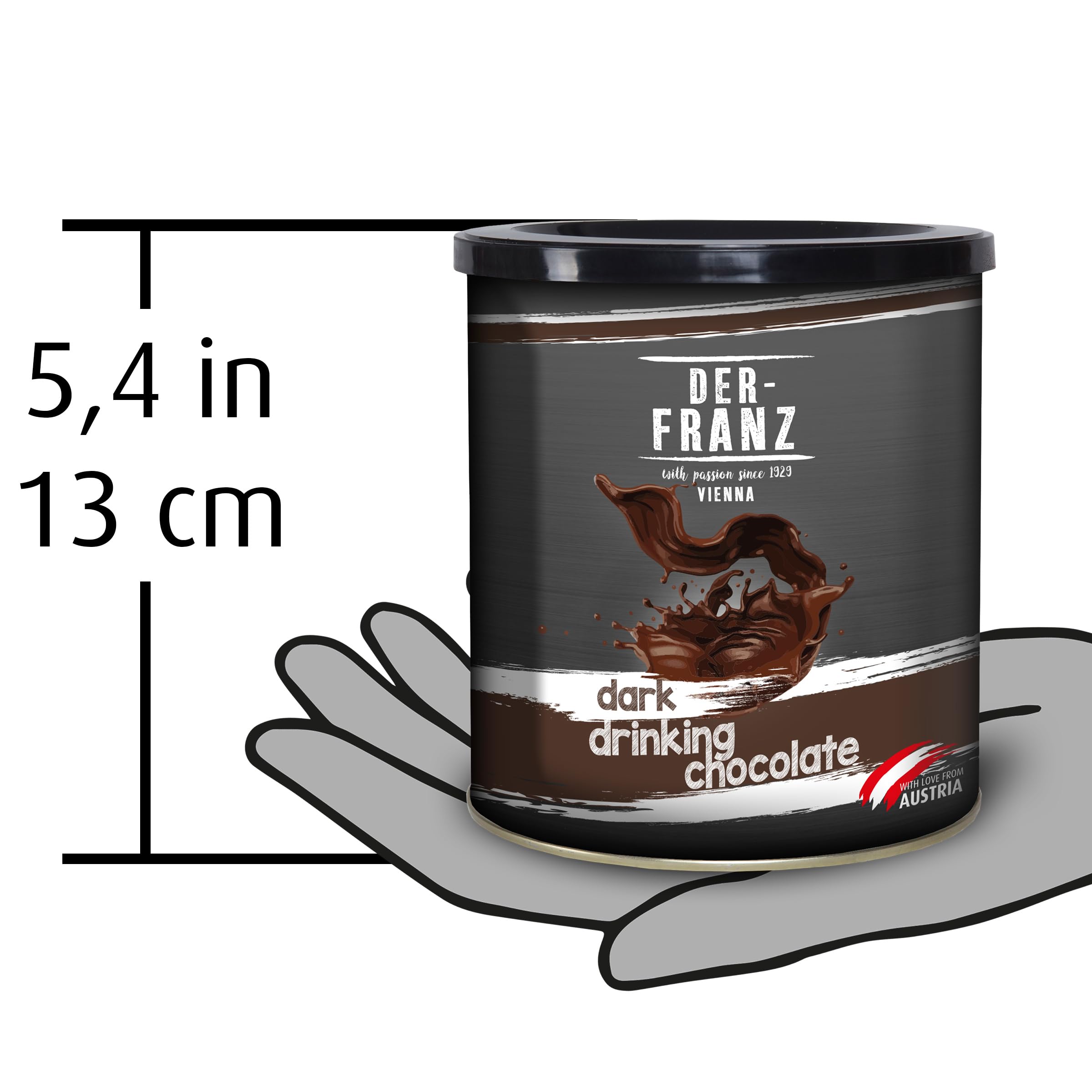 Der-Franz Dark Drinking Chocolate Powder - 38.9% Cocoa | 2 x 500g Pack 7