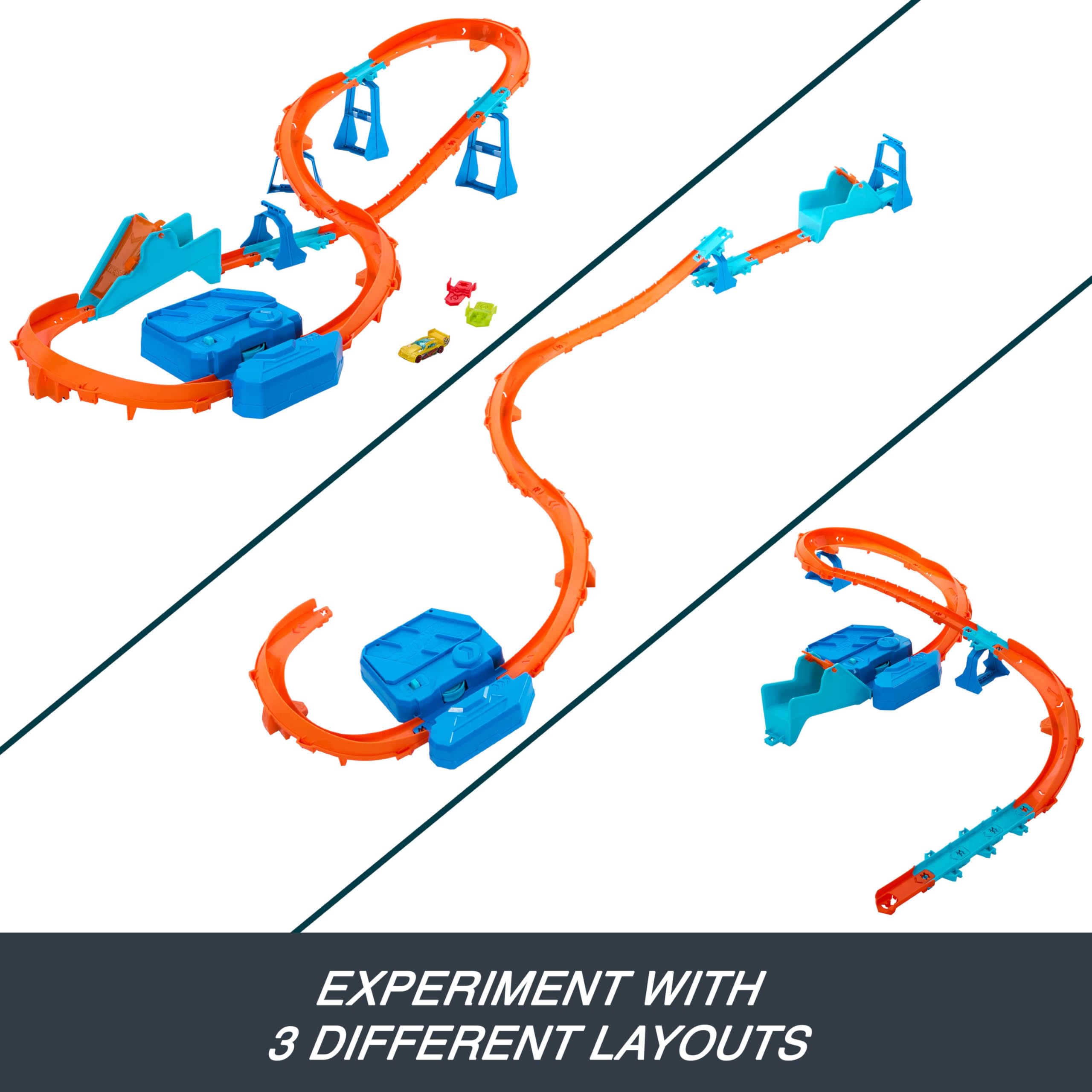 Hot Wheels Boosted Jump Speedway - Deluxe Building Set with Motorized Booster, 5+ Years 4