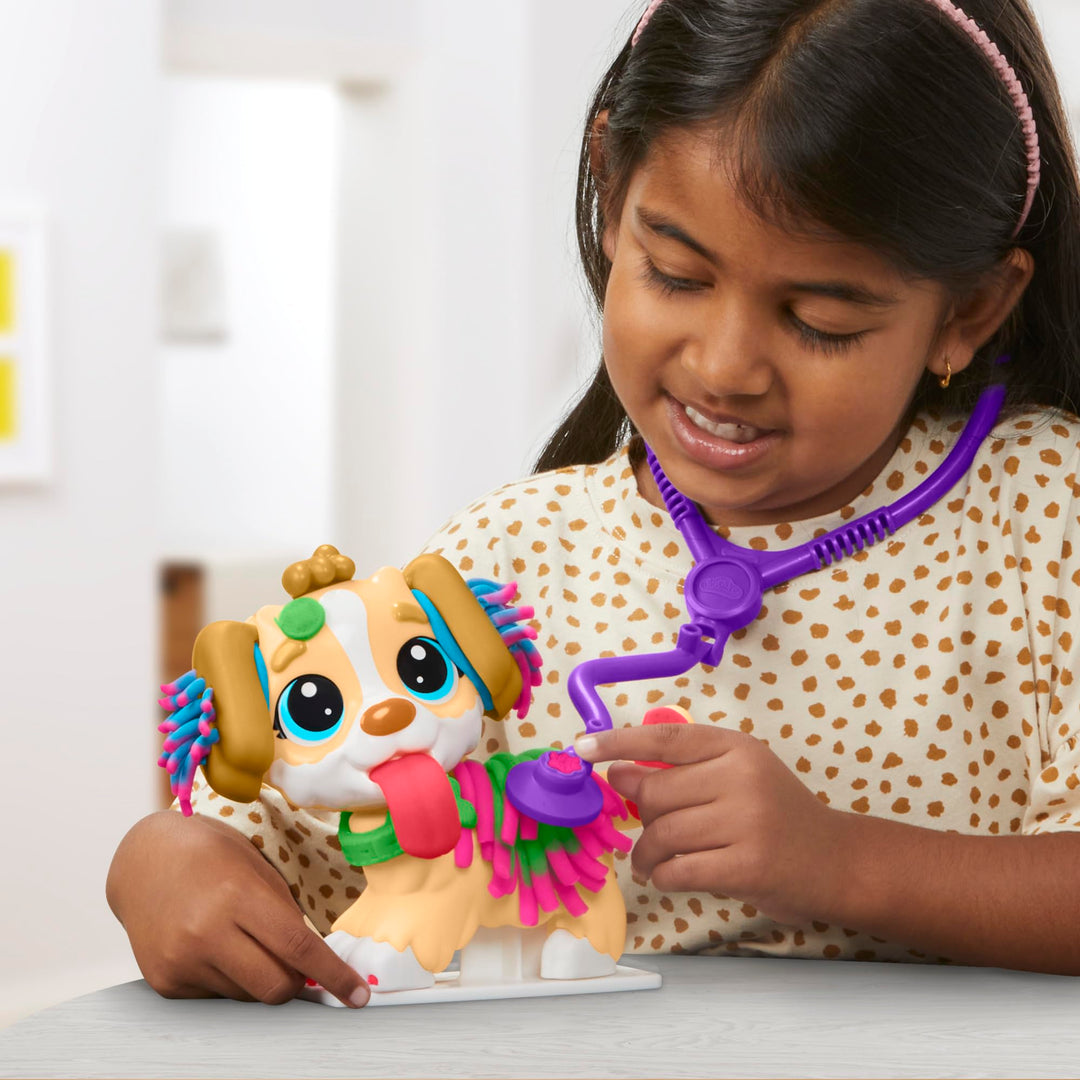 Play-Doh Care 'n Carry Vet Playset - Pretend Play Veterinarian Kit for Kids 3+