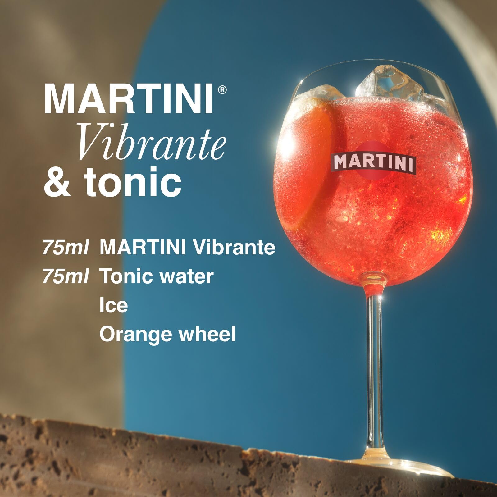 MARTINI Vibrante Non Alcoholic Aperitivo - 75cl Bottle | <0.5% ABV | Gluten Free 5
