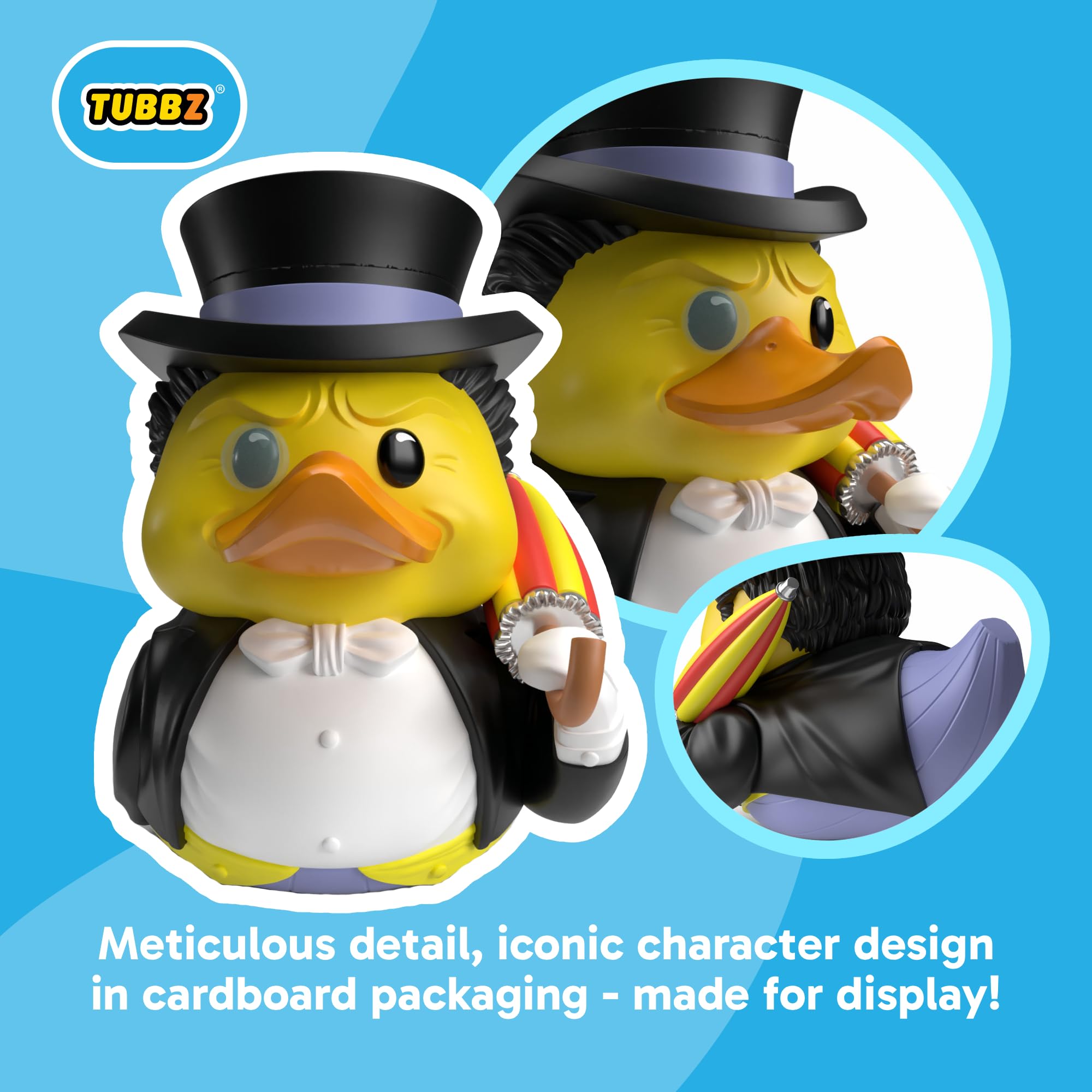 TUBBZ DC Comics Penguin Cosplaying Rubber Duck Vinyl Figure | 9 cm Tall | Boxed Edition 2