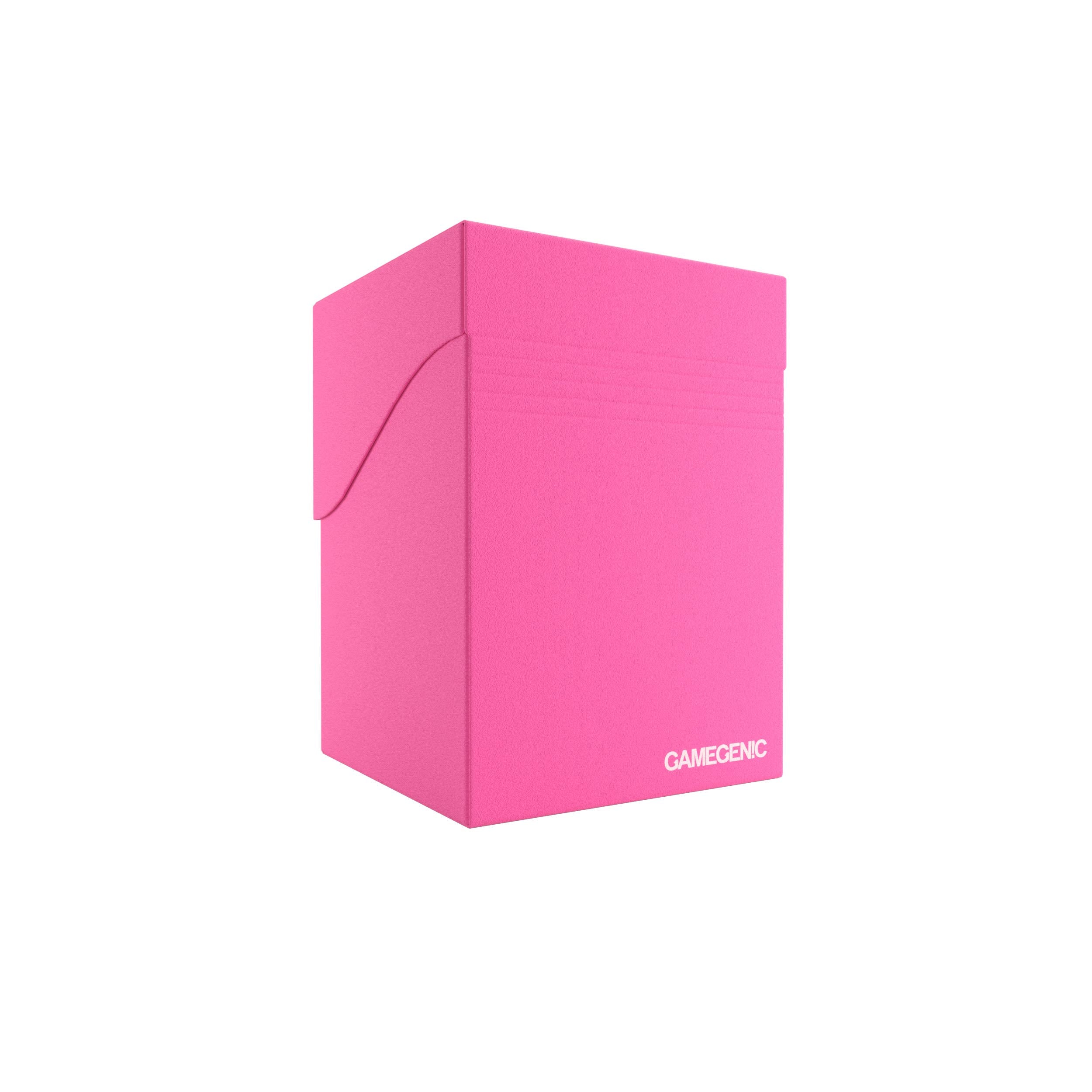 Gamegenic Pink 100-Card Deck Holder - Durable Self-Locking Lid | Cobra Neck Access | Compatible Storage 8