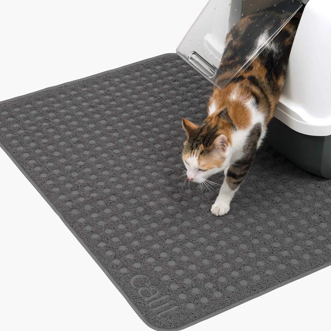 Catit Litter Mat - Soft Grippy Surface for Litter Control | 60 x 90 cm Gray 7