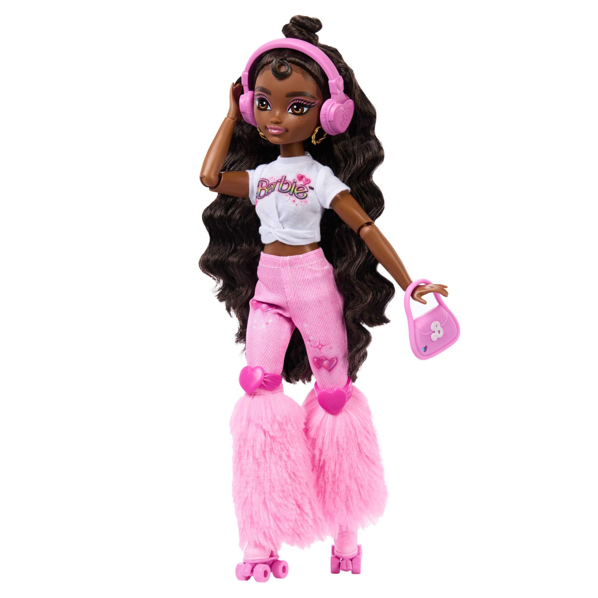 Barbie Dream Besties Doll and Accessories - Poshable Roller Skating Doll with Fashion Outfit & Fun Accessories for Kids 4+ 2
