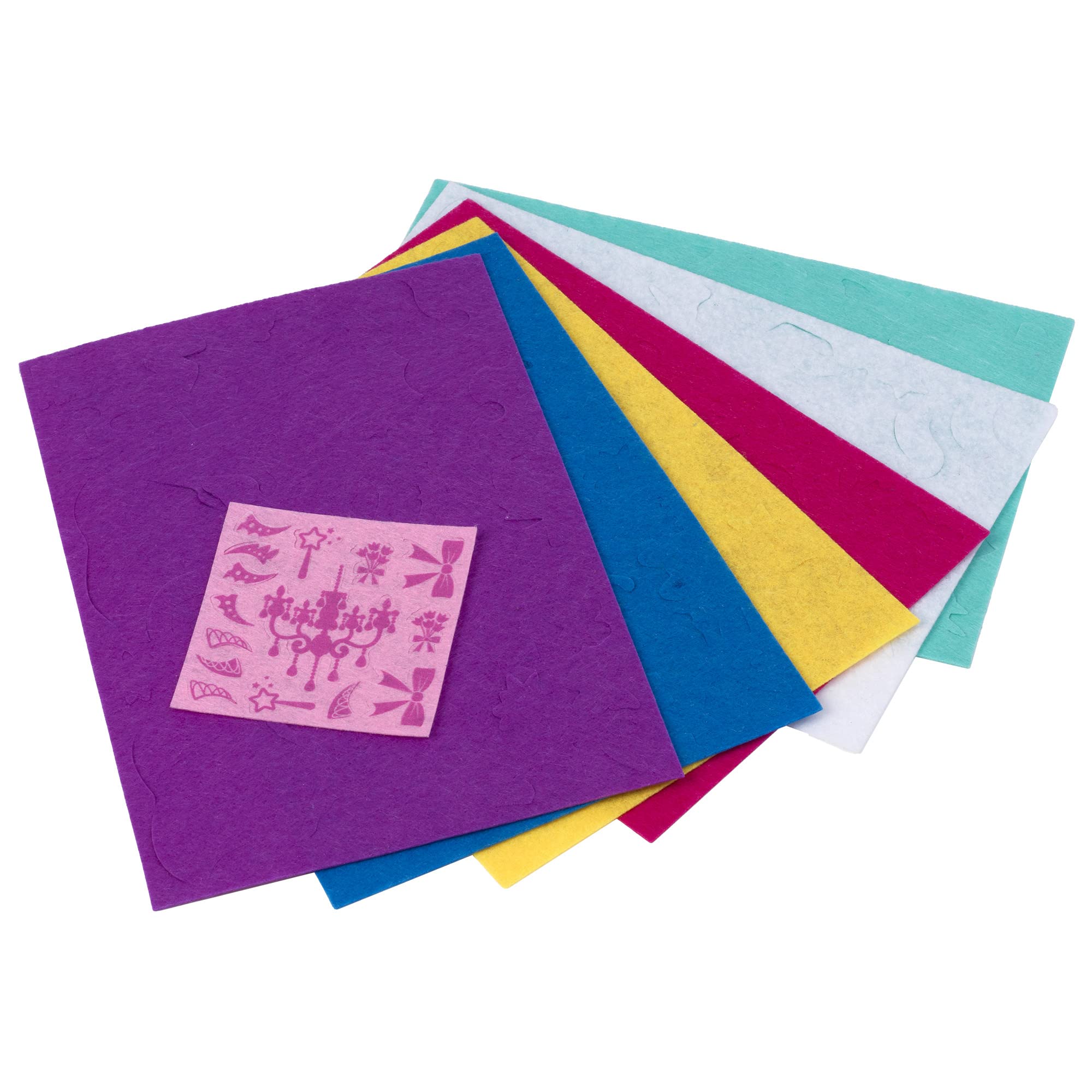 Fuzzy Felt Princess Drawer Set - 200+ Piece Craft Kit for Creative Play 2