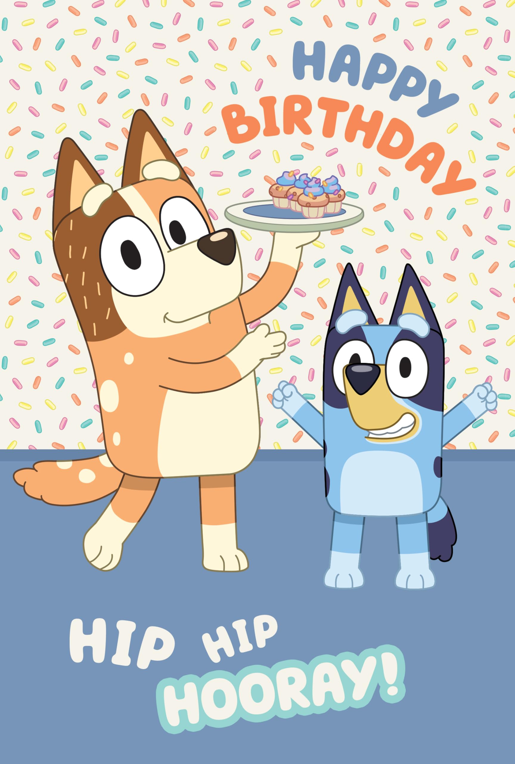 Danilo Promotions LTD Bluey Birthday Card - Front Reads 'BIRTHDAY FUN!' | Unisex-Kids 1