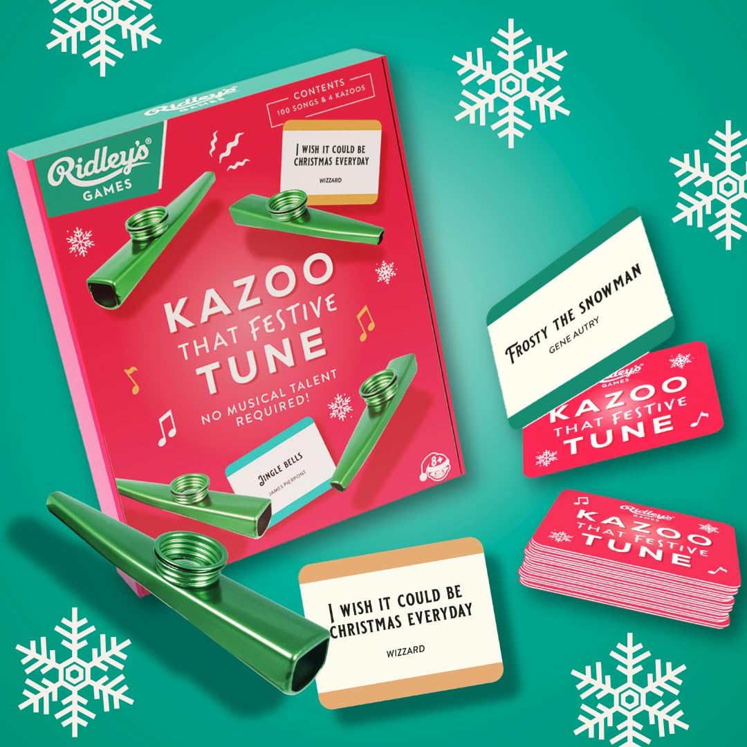 Ridley's Kazoo That Festive Tune Party Game | Ages 8+ | 2+ Players | 20 Min 7