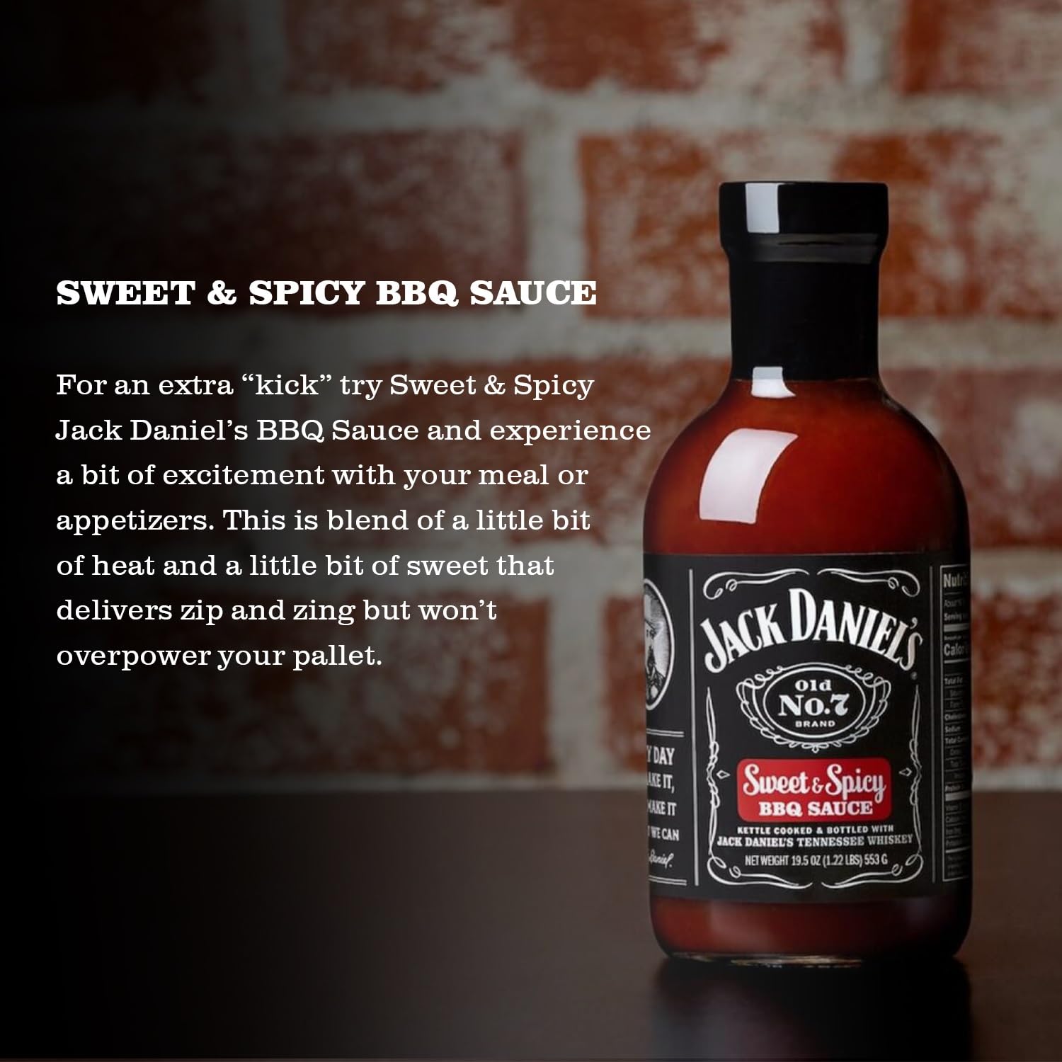 JACKDANIEL'S Sweet & Spicy BBQ Sauce - Gluten Free, 280g Bottle 2