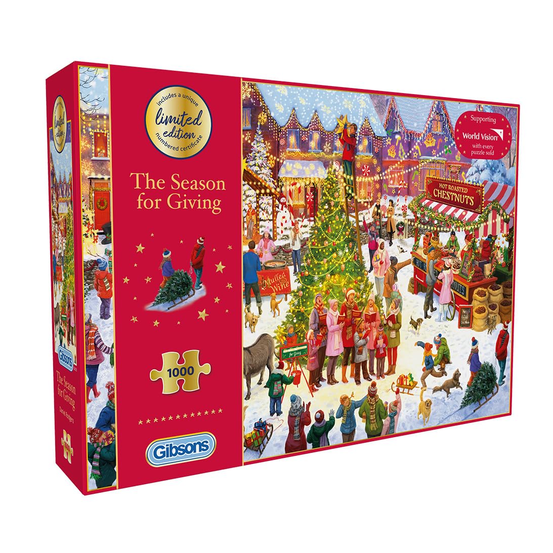 Gibsons The Season for Giving - Limited Edition 2025 Christmas Jigsaw Puzzle | 1000 Pieces | 68 x 49 cm