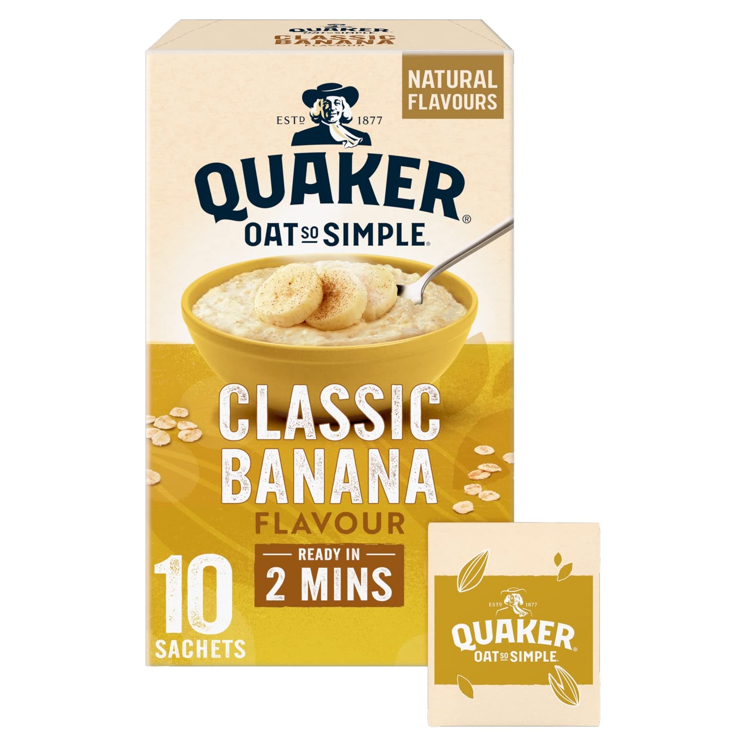 Quaker Oat So Simple Banana Porridge Sachets, 348 g 1
