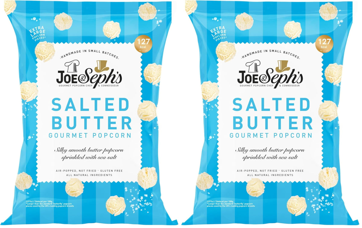 Joe & Seph's Salted Butter Popcorn - 2 x 22 g