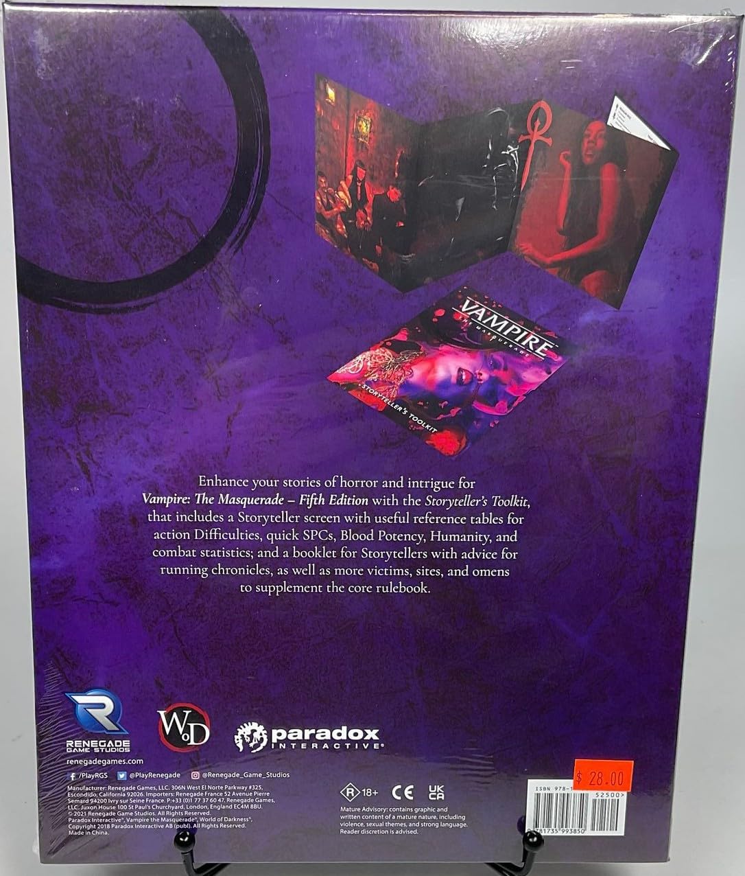 Renegade Game Studios Vampire: The Masquerade 5th Edition Storyteller Screen & Toolkit 3