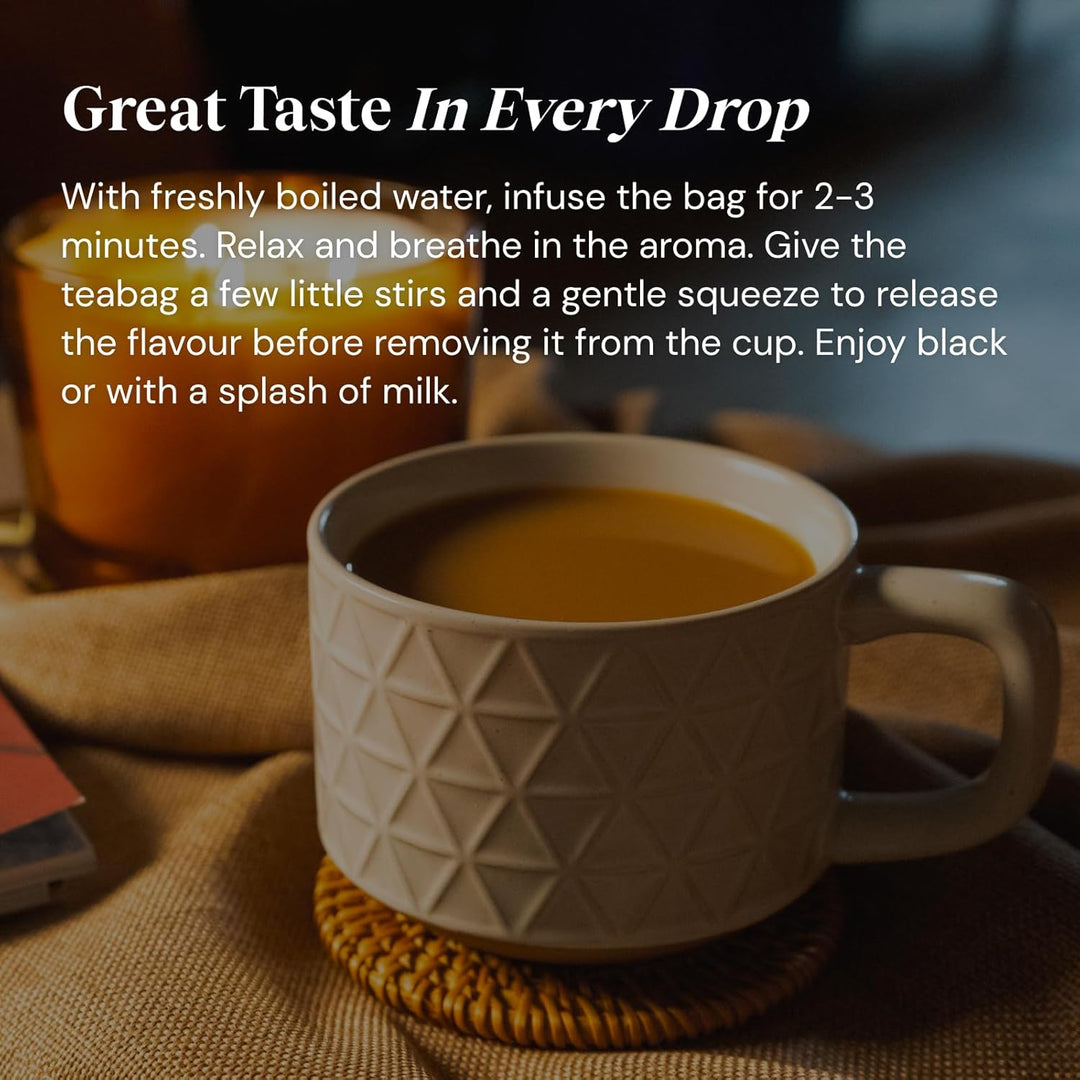 Twinings Decaf English Breakfast Tea | 40 Tea Bags | Golden & Full-Bodied