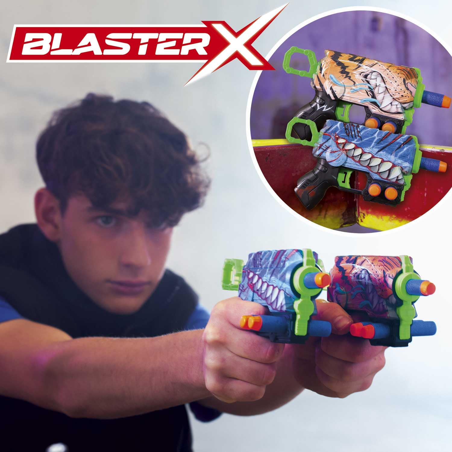 CRAZE BLASTER-X Foam Gun - 16cm Blaster, 6 Foam Darts, 10m Range | Ages 3+ 7