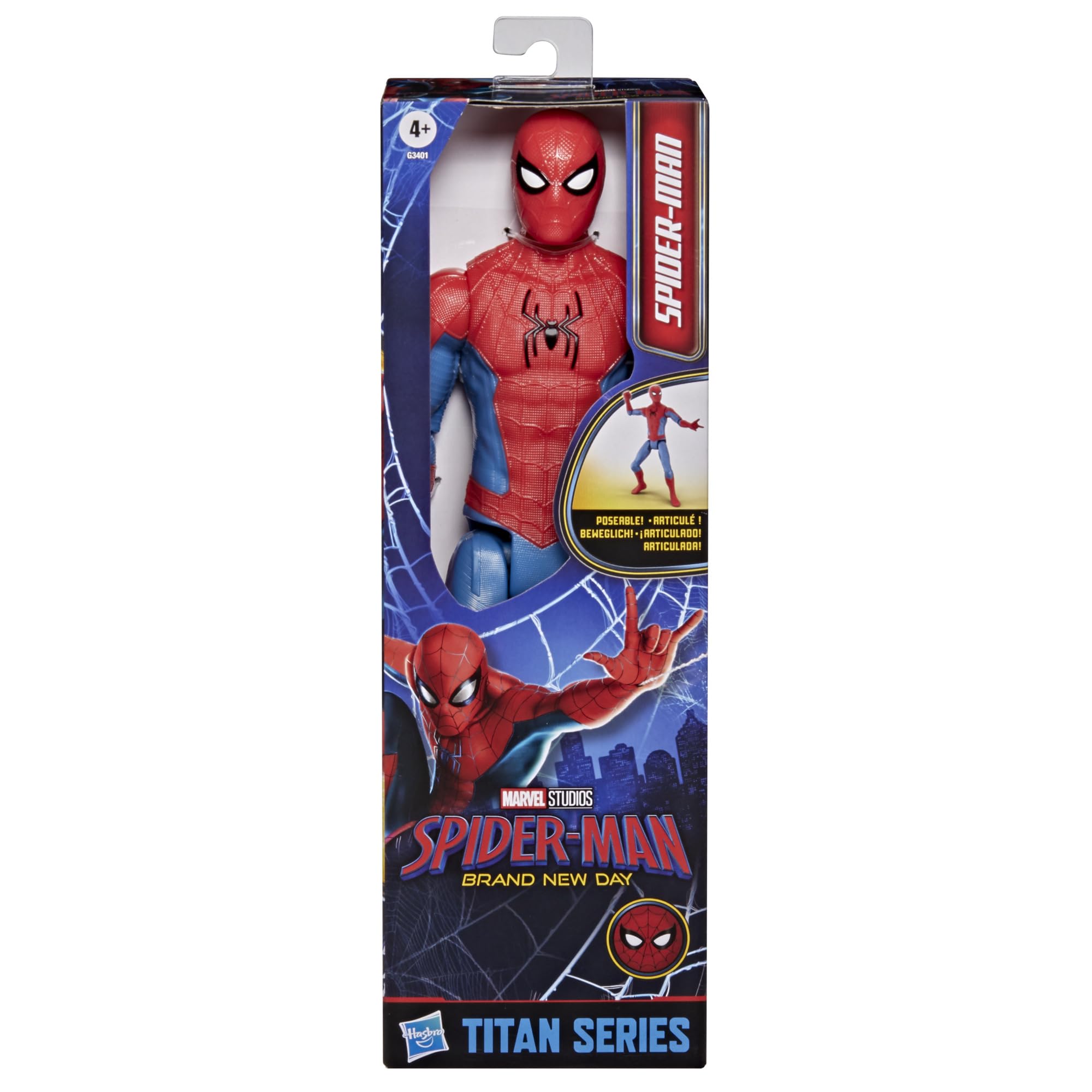 Marvel Spider-Man Titan Series Action Figure - 11.5-in Scale | 11 Points of Articulation 3