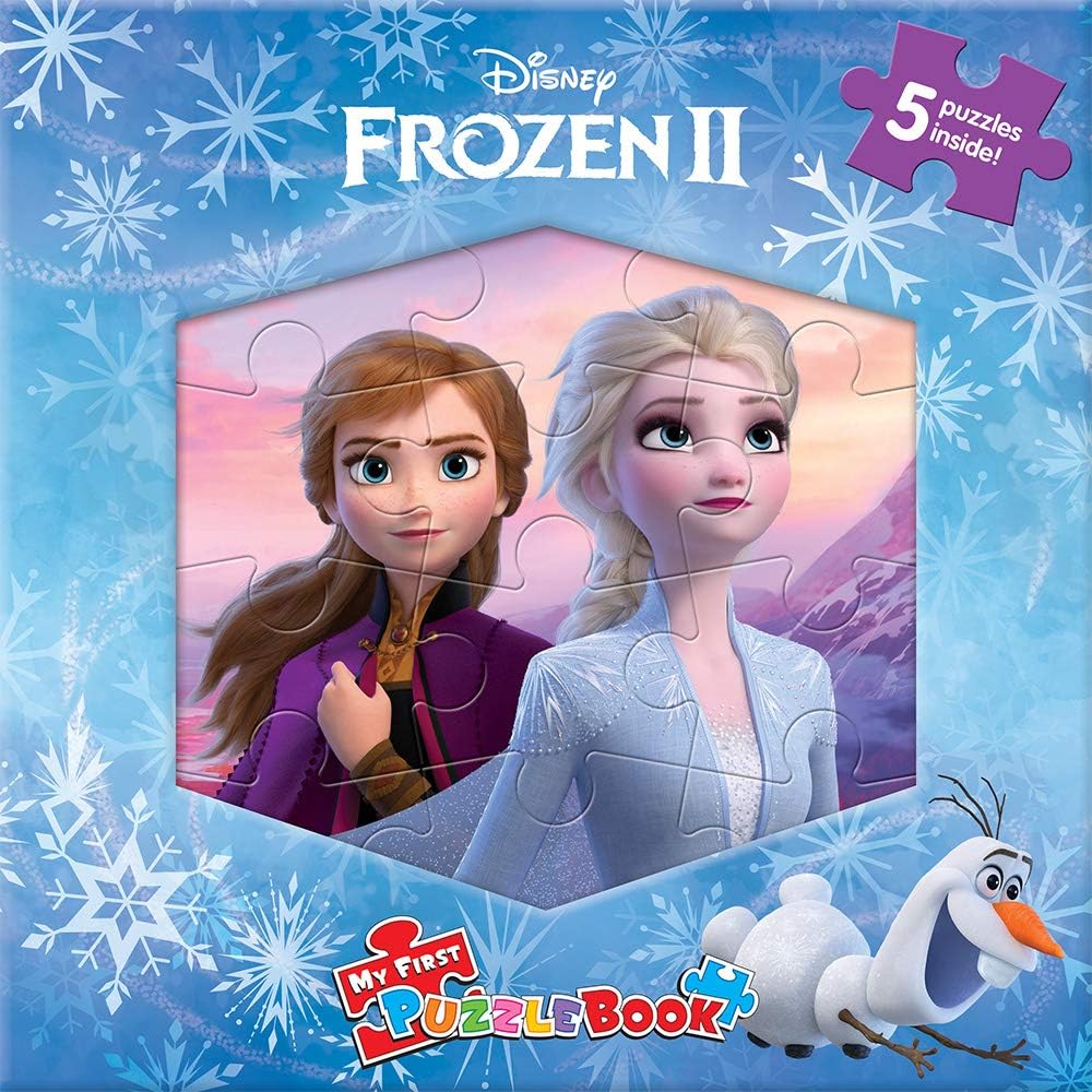 Phidal Disney Frozen 2 My First Puzzle Book | 10-Page Board Book | 5 Puzzles
