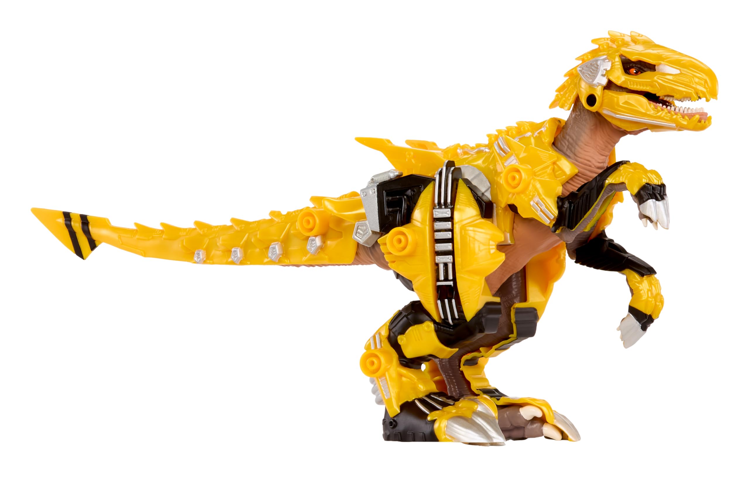 Armorsaurs Armor-Up Yellow Raptor Dinosaur Blaze Action Figure | 7 Removable Armour Pieces | Ages 6+ 1