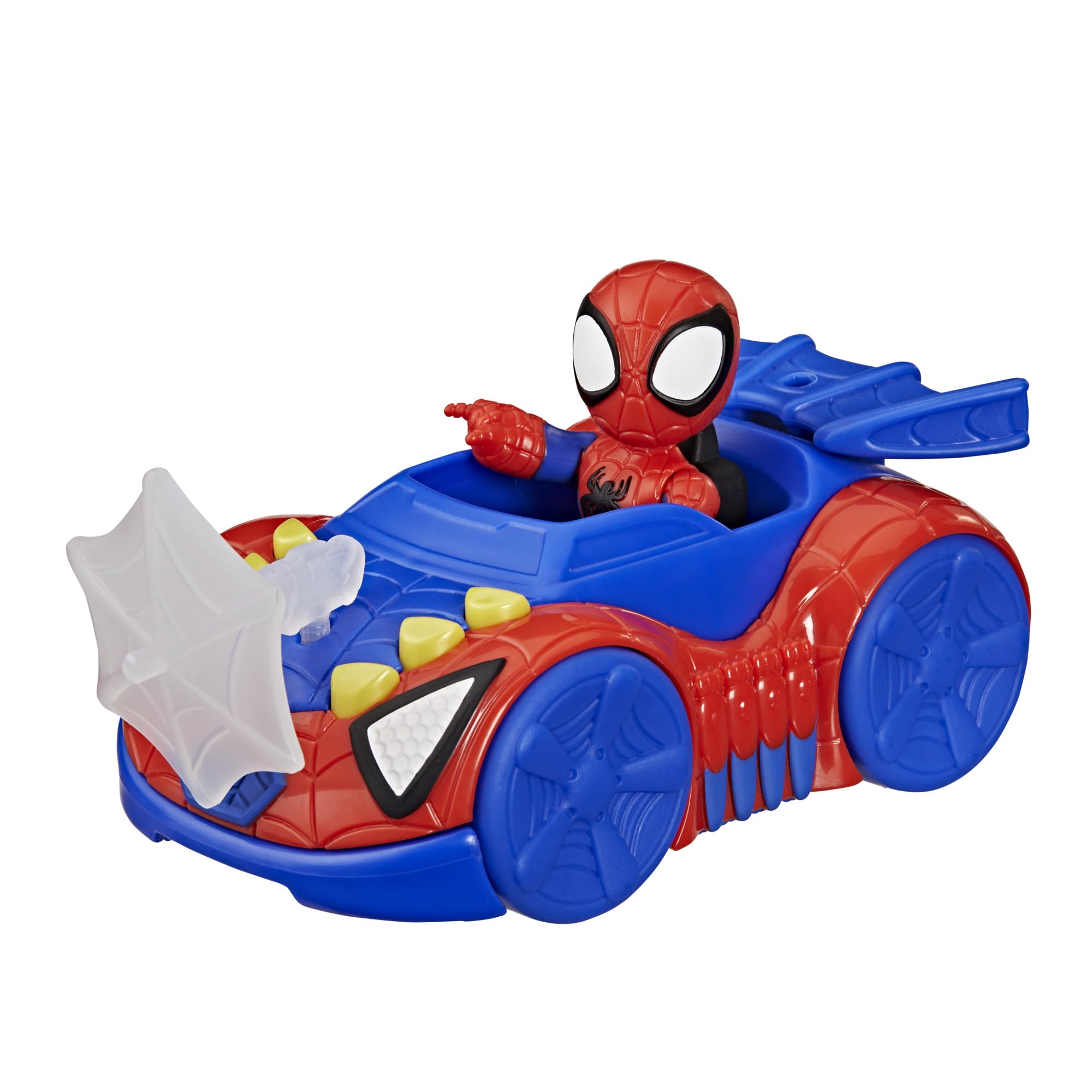 Marvel Spidey and His Amazing Friends Spidey Web Crawler Toy Car with 7.6-cm Figure | Ages 3+ | Plastic 1