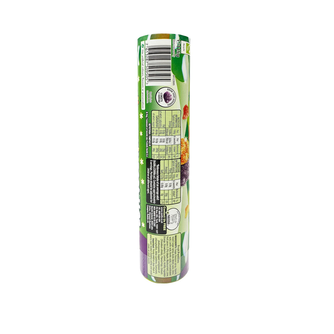 Rowntree's Fruit Pastilles Giant Tube - 115g Vegan Chewy Fruit Sweets