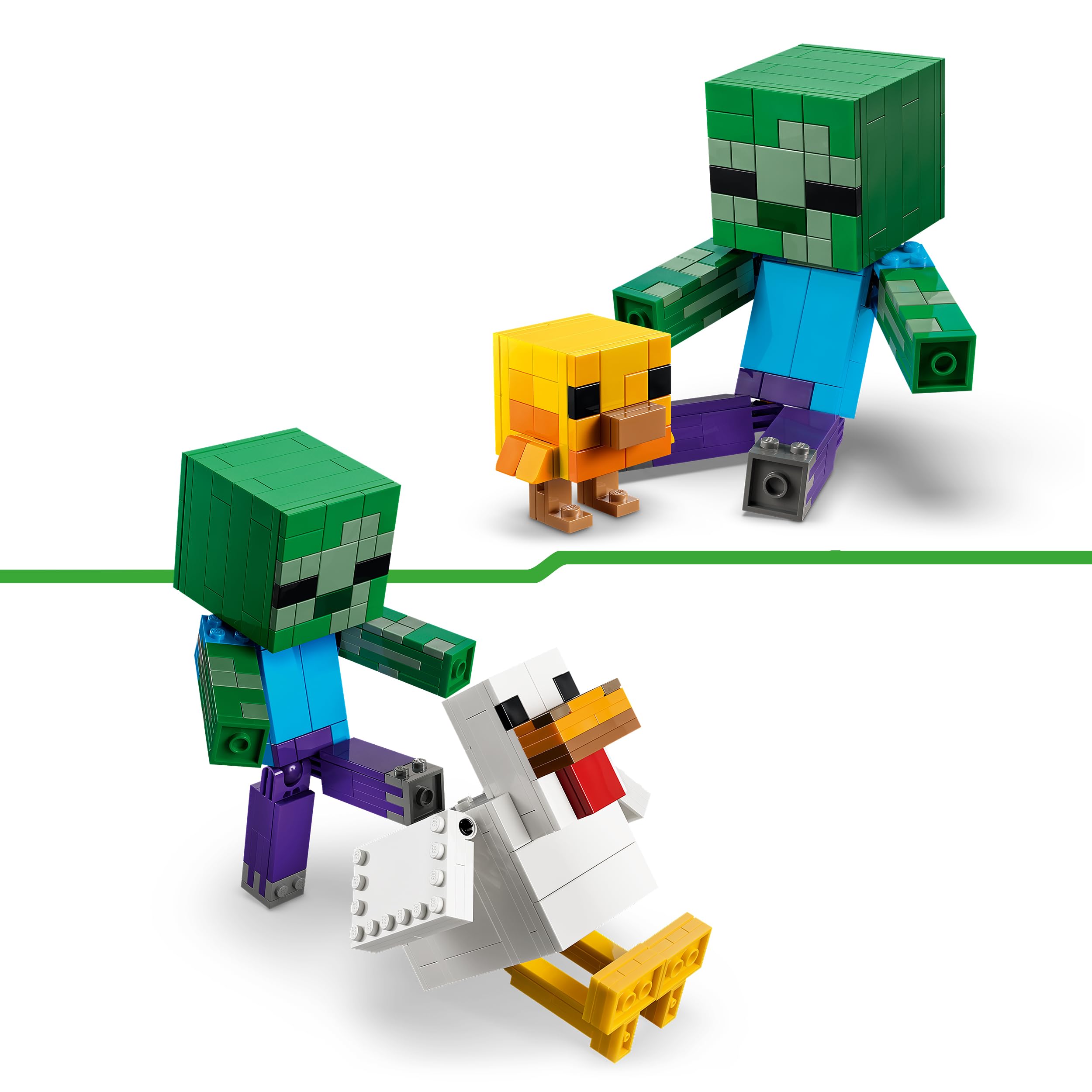 LEGO Minecraft Chicken Jockey Building Set | 3 Figures | Ages 9+ 4