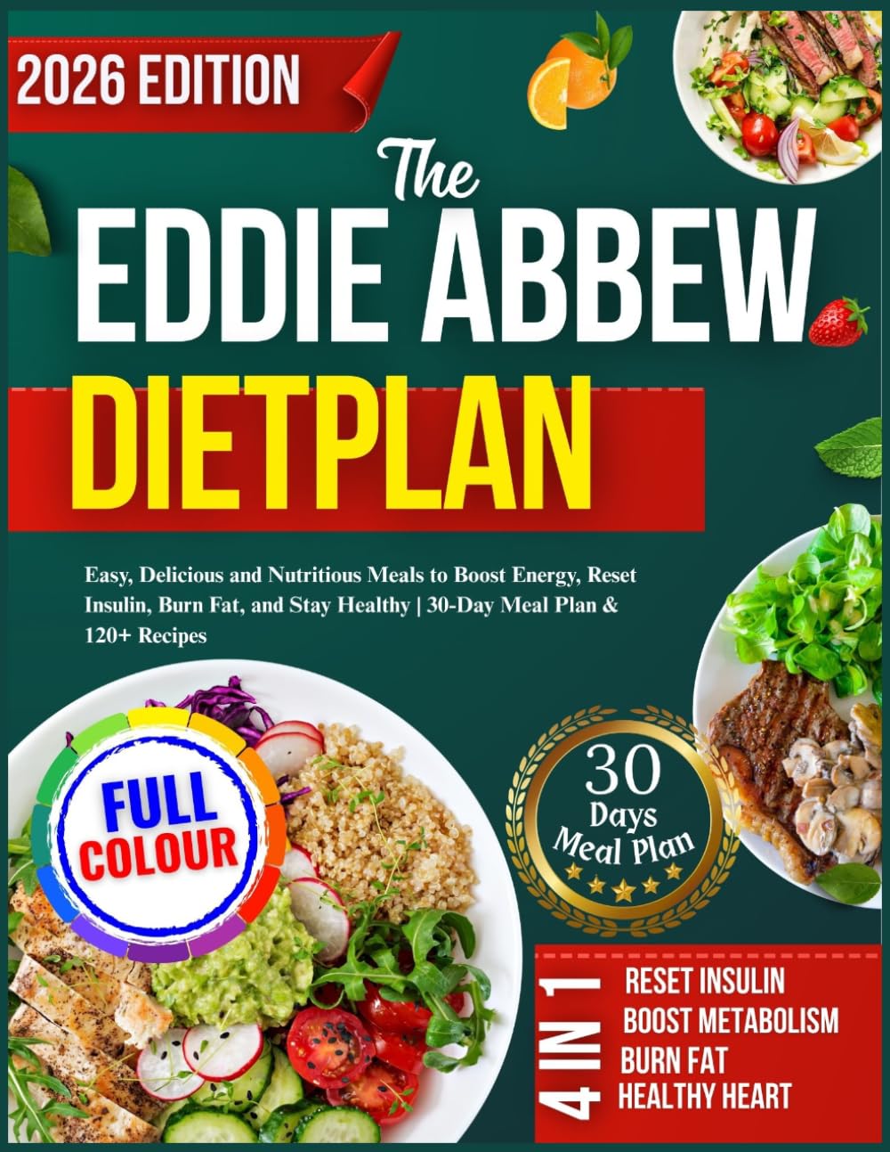 The Eddie Abbew Dietplan by Sarah Westford: High-Protein Meals for Weight Control | Paperback | Large Print