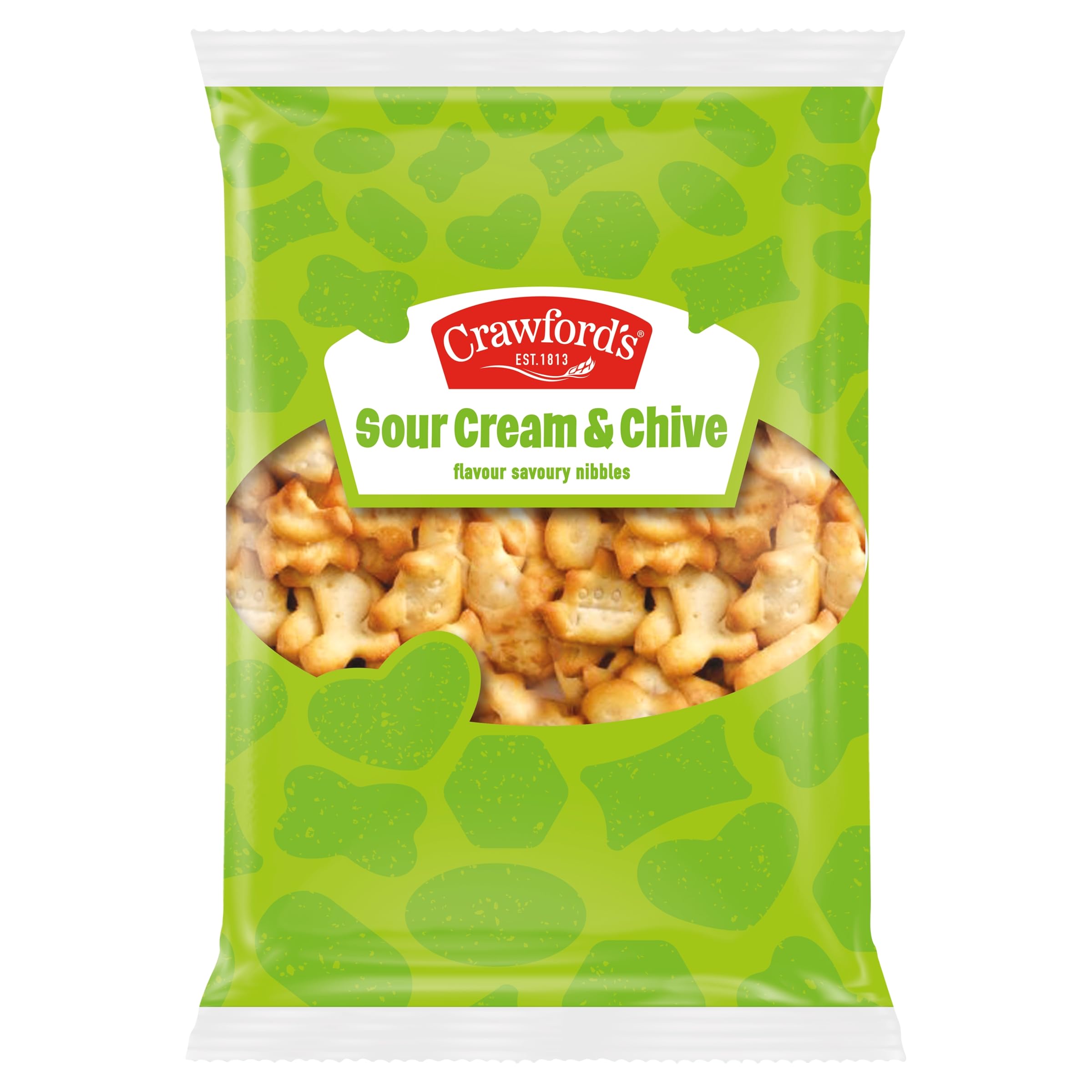 Crawford's Savouries Sour Cream and Chive Baked Snacks - 200g Single Bag