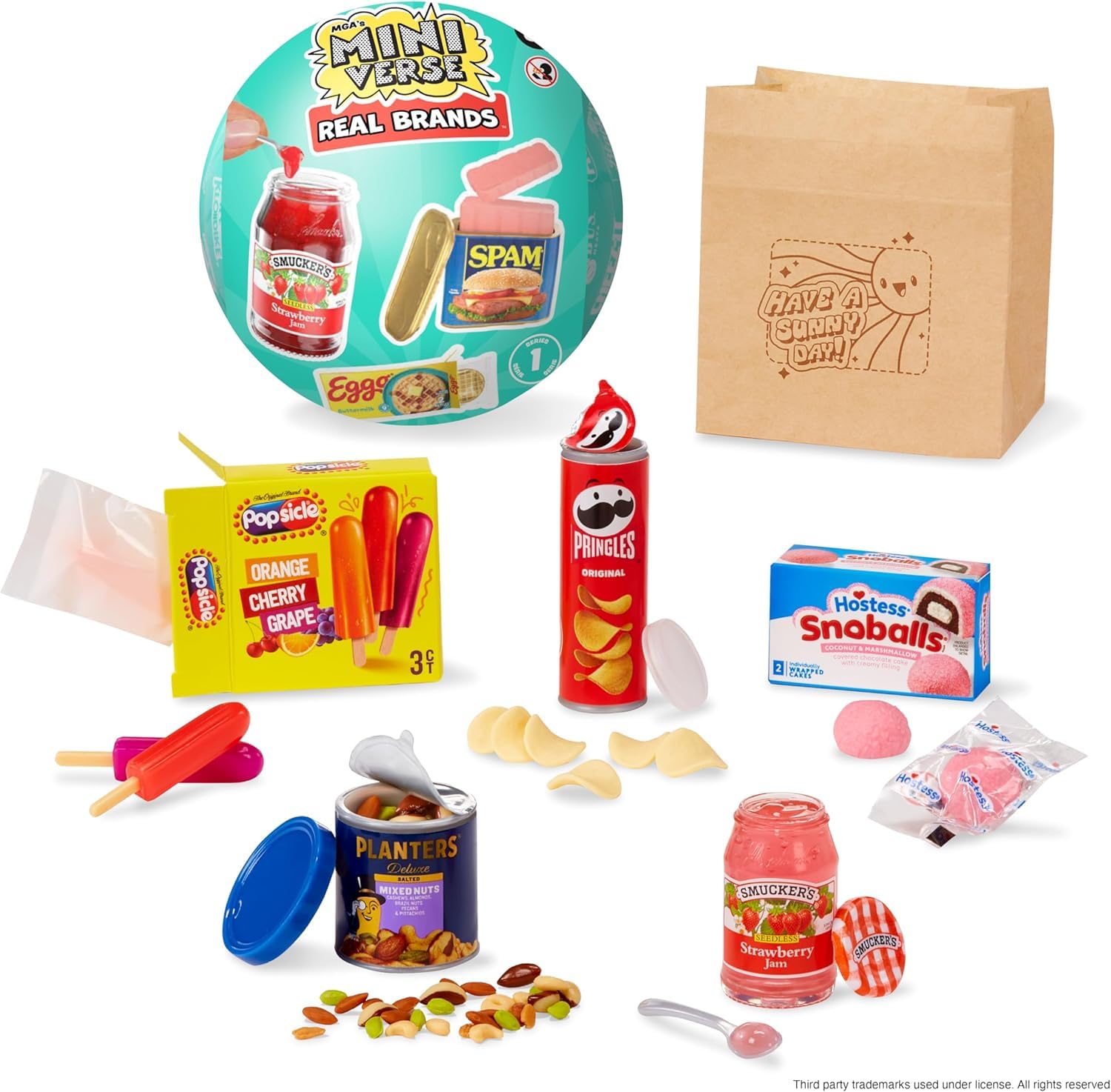 MGA's Miniverse Real Brands Mini Collectables Replica Food Set | 50+ Minis | Plastic