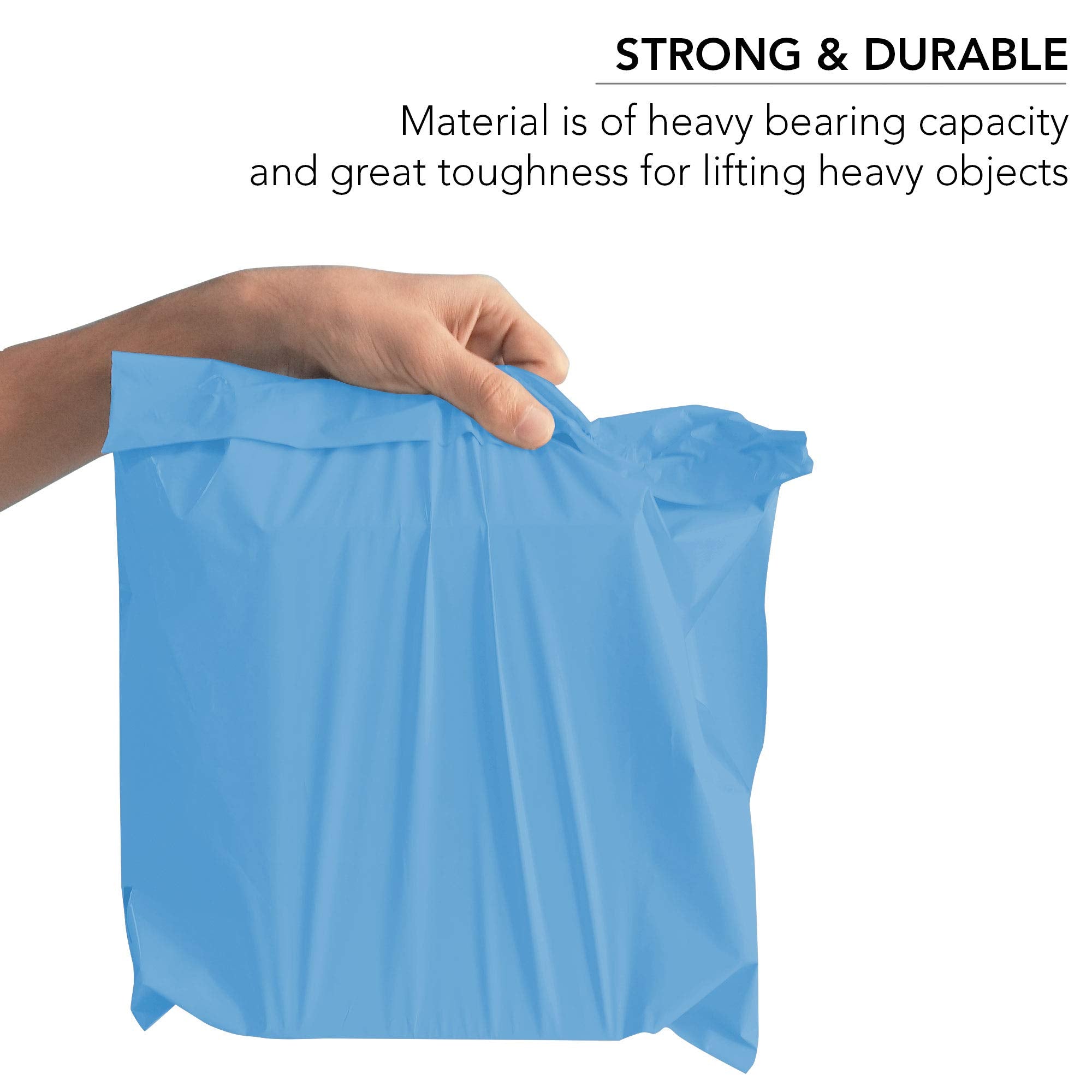 iSOUL Plastic Mailing Bags - 6 x 9 Inch, Blue, Water Resistant | 100 Count 3