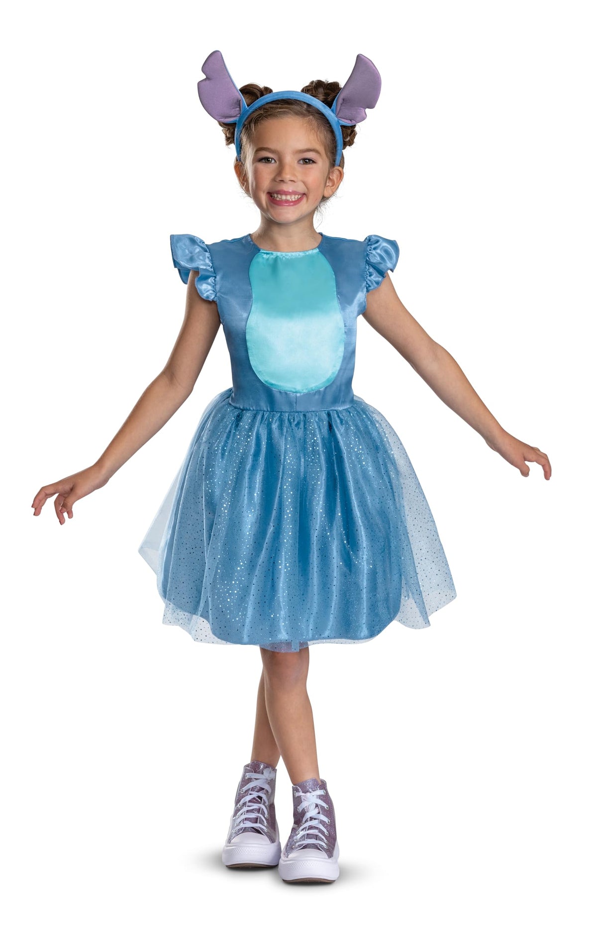 Disney Stitch Dress with Headband for Girls - 3-4 Years