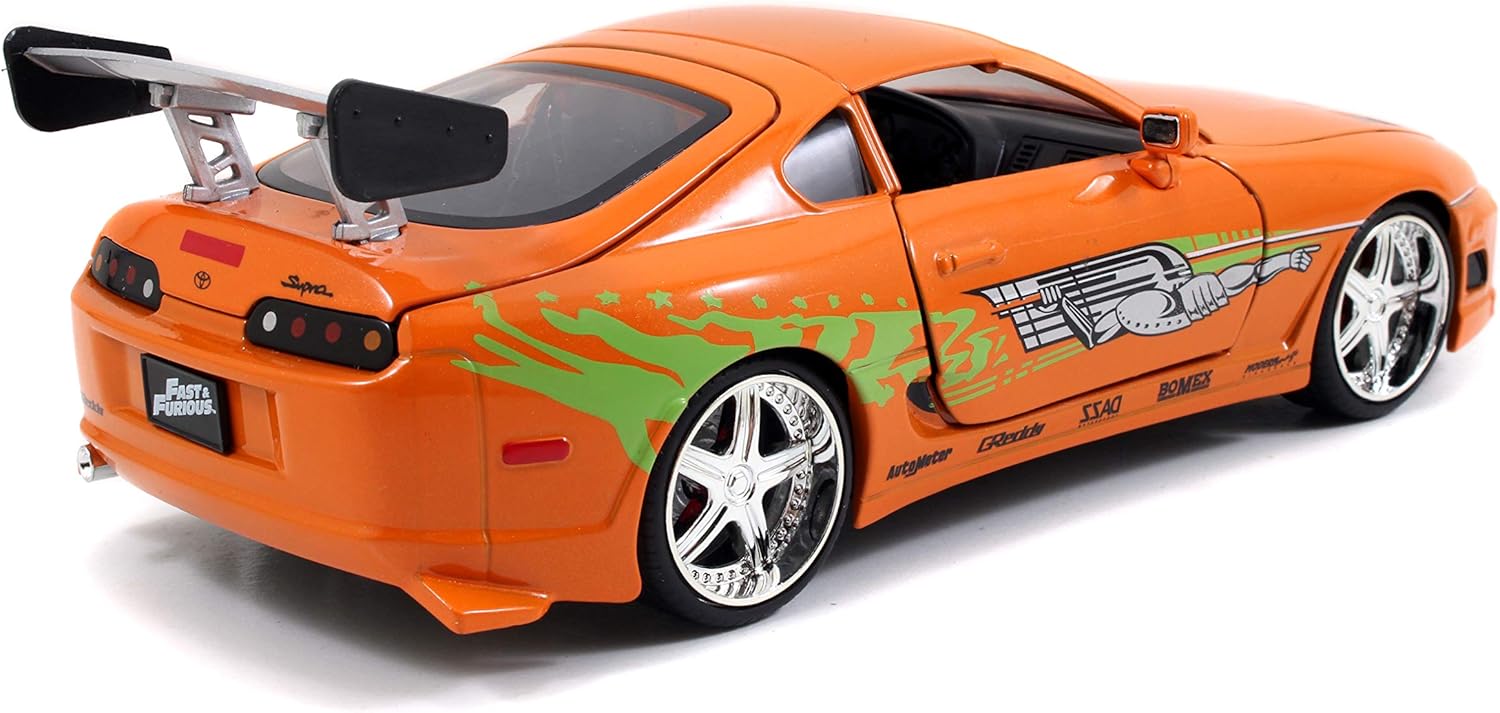 Jada Fast & Furious - Brian's 1995 Toyota Supra 1:24 Die-Cast Replica 8