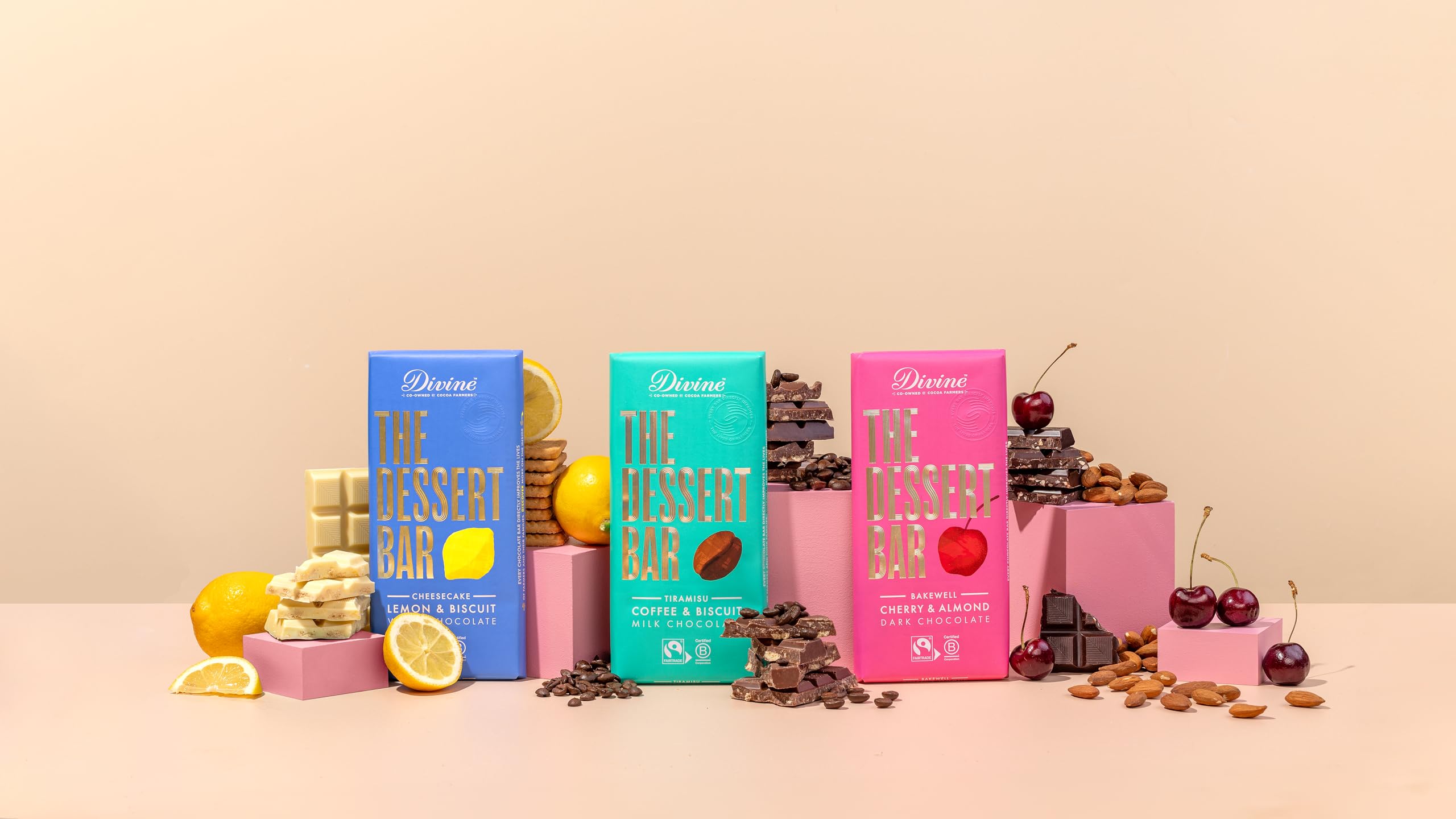 Divine 38% Milk Chocolate Tiramisu with Coffee and Biscuit Bar - 180g | Fairtrade | No Palm Oil 5