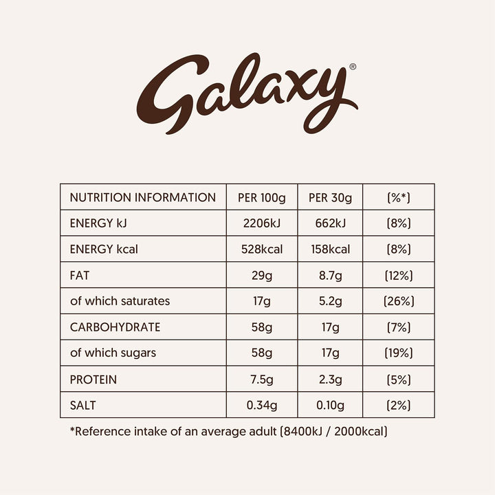 Galaxy Ripple Milk Chocolate Multipack 4 x 30g
