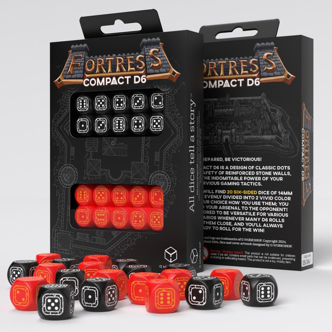 Q WORKSHOP Fortress Compact D6 Dice Set (QWOSTCB4)