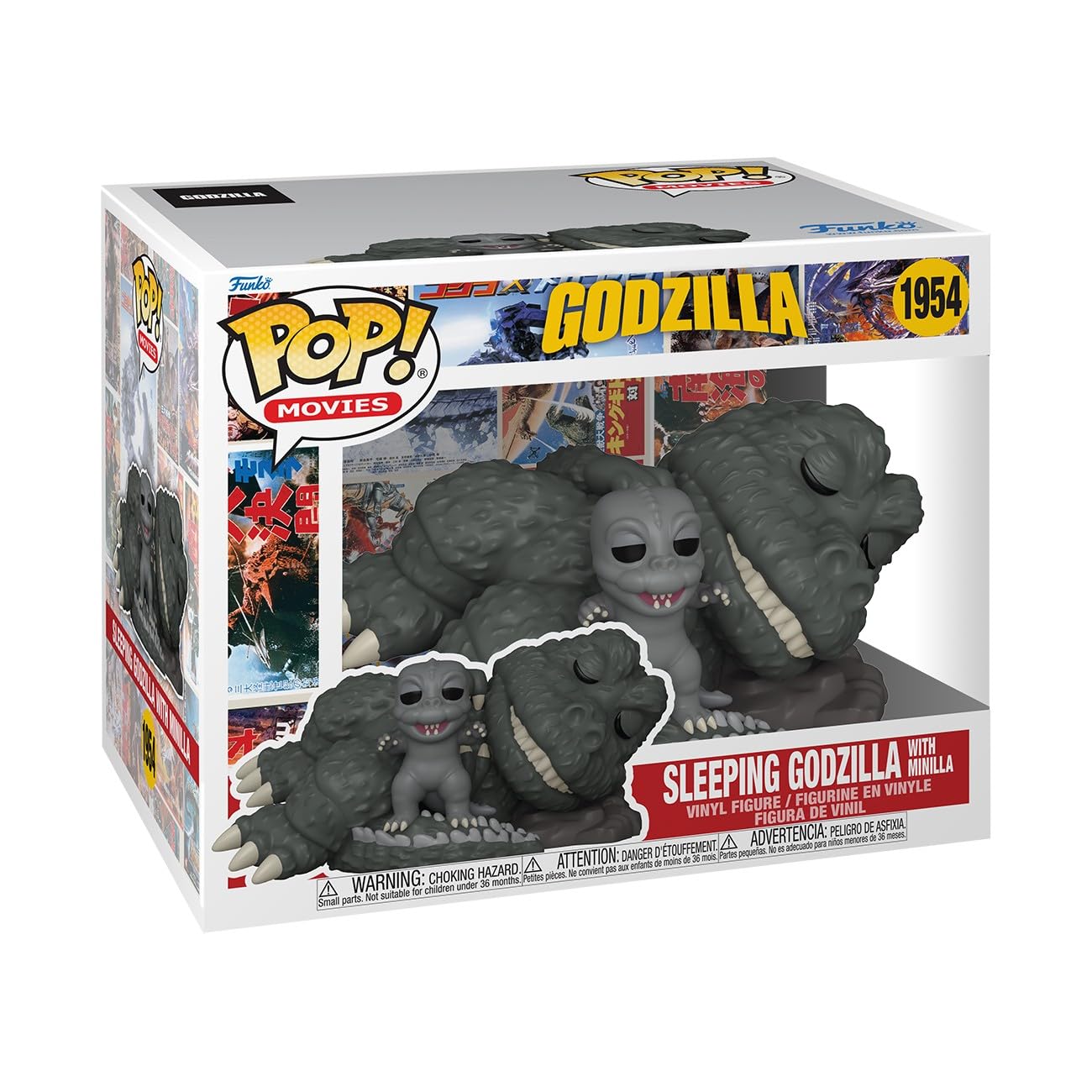 Funko POP! Super: Godzilla - Sleeping Godzilla with Minilla Vinyl Figure | 3.75-inch | Model 86526