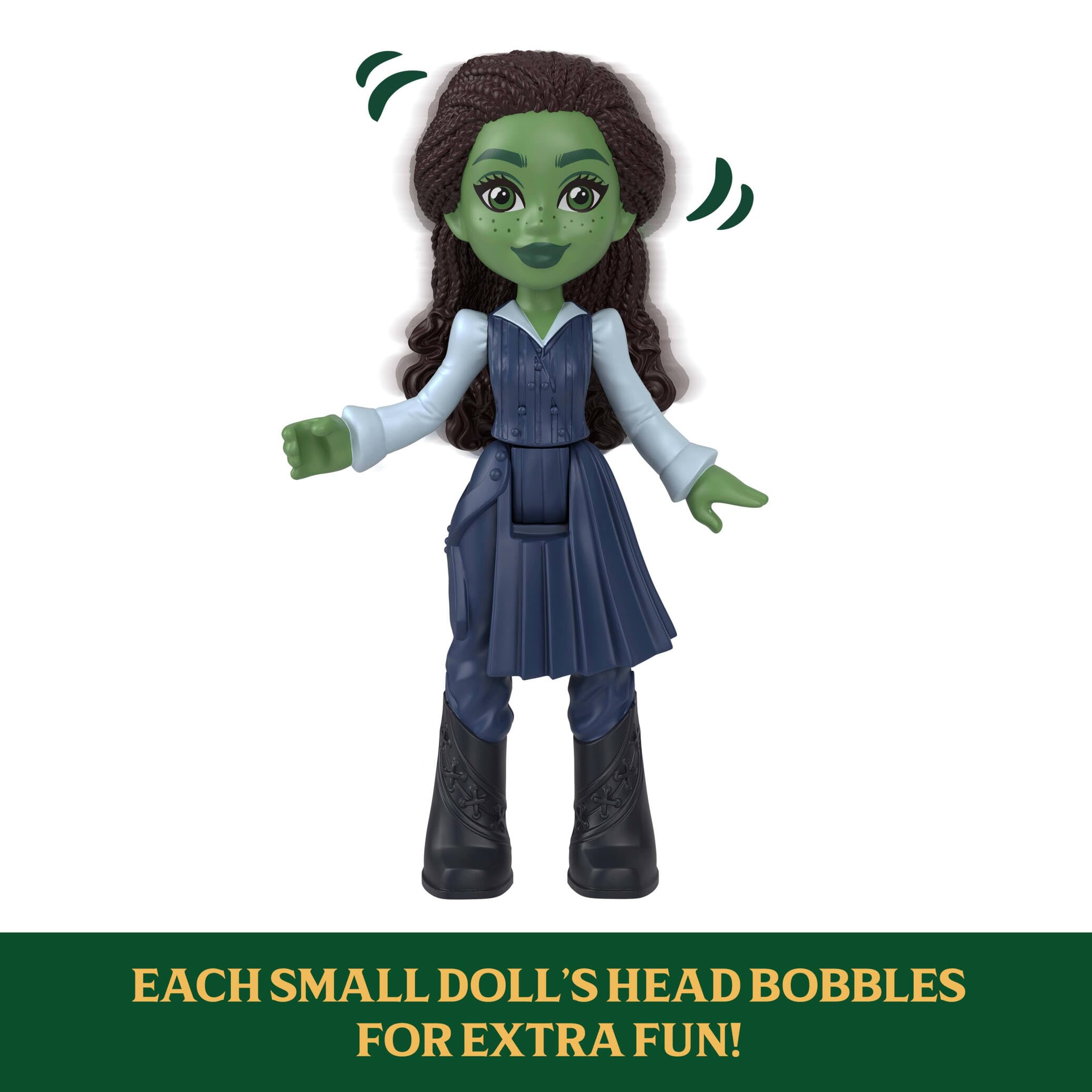 Mattel Wicked Emerald City Train Playset with Elphaba Small Doll | 17 Inches | Ages 4+ 3