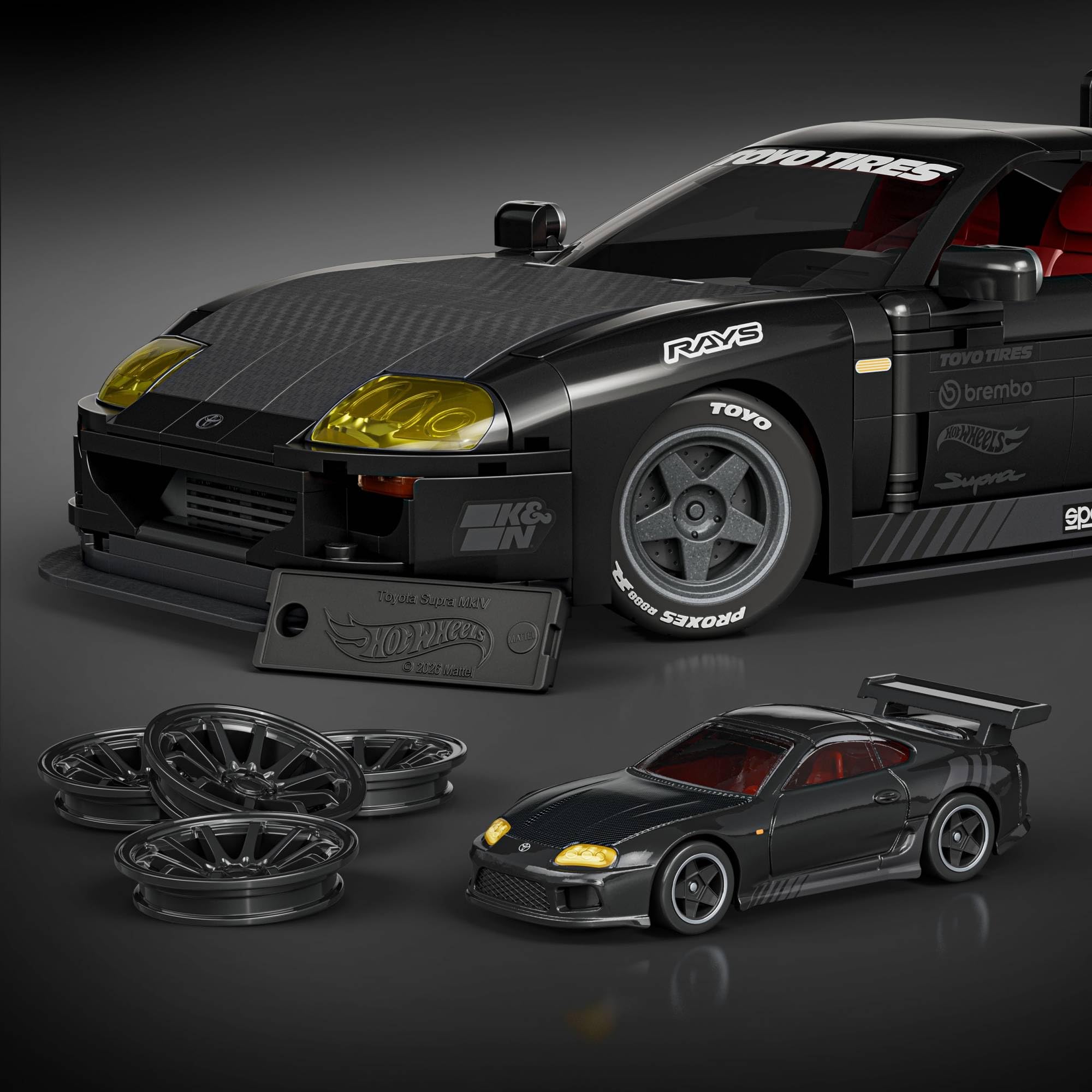 Mattel Hot Wheels '94 Toyota Supra MKIV Building Set - 1:16 Scale, 824 Pieces, Ages 10+ 5