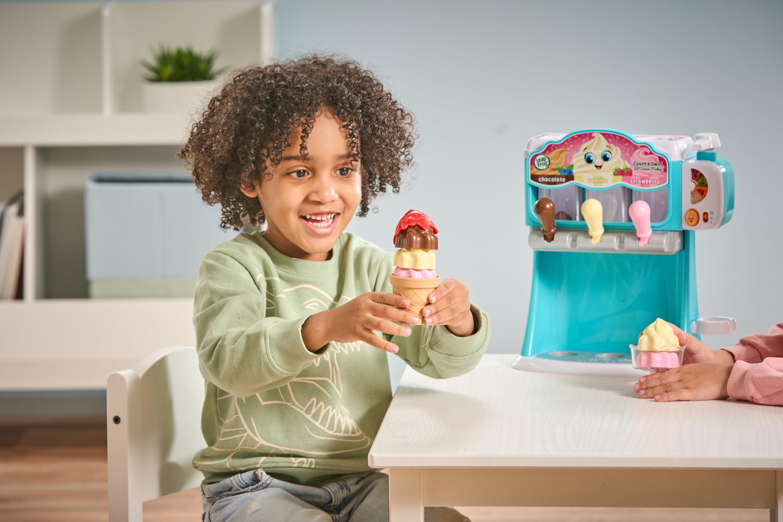 LeapFrog Count and Swirl Ice Cream Maker - Interactive Roleplay Toy for Ages 2-5 4