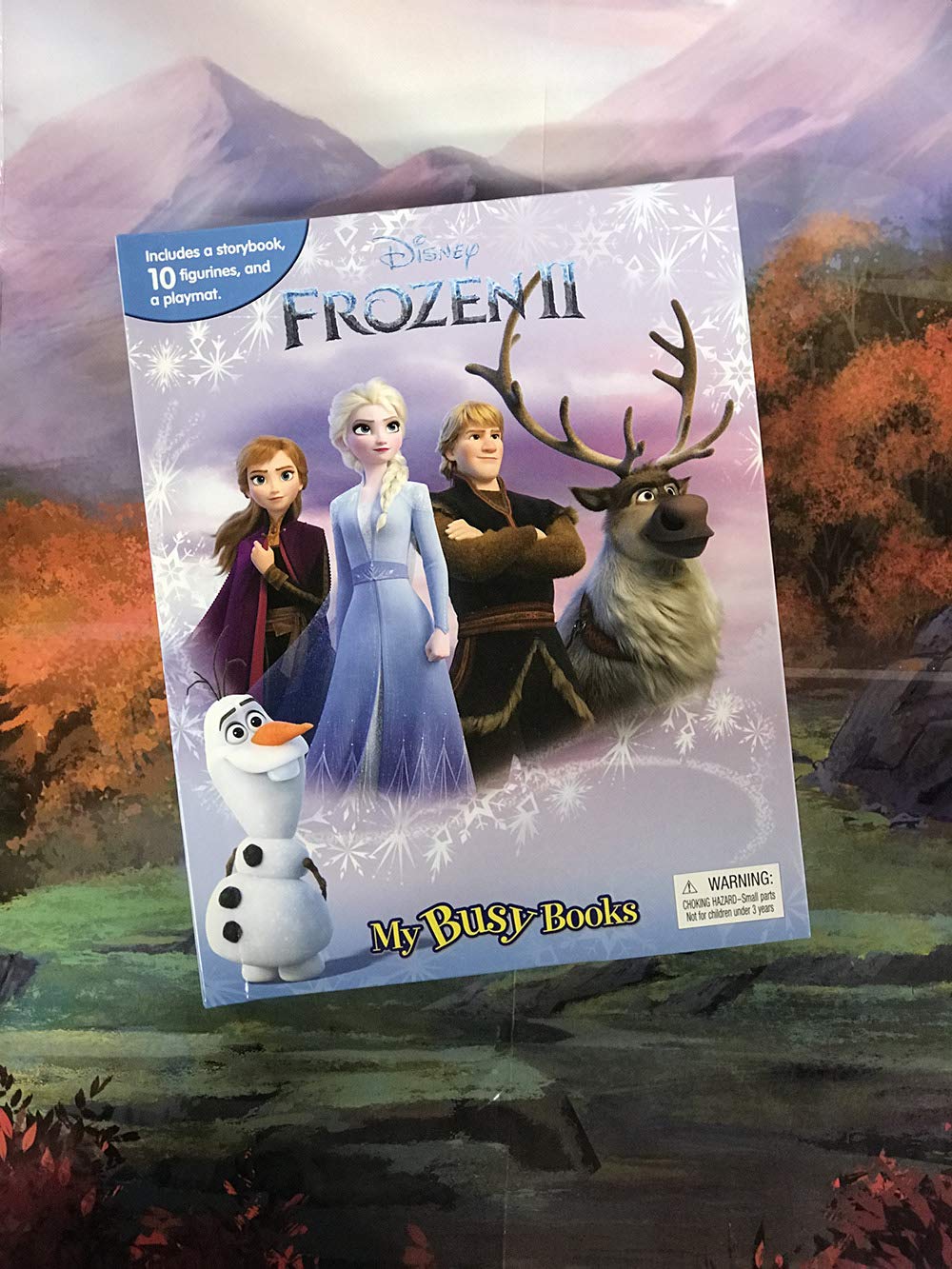 Phidal Disney Frozen 2 My Busy Book - Storybook, 10 Figurines, Playmat | Kids Edition 3